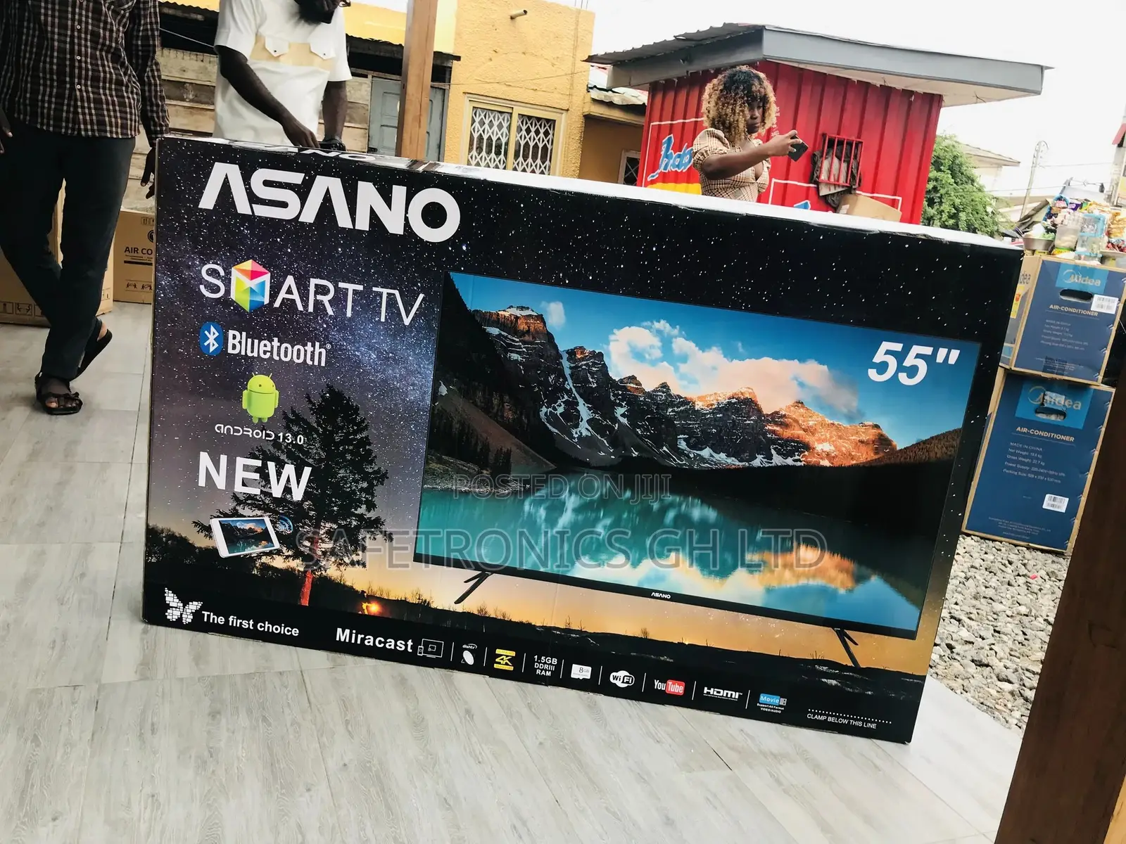 Glossy Quality LED Asano 55 Inches UHD Smart Tv