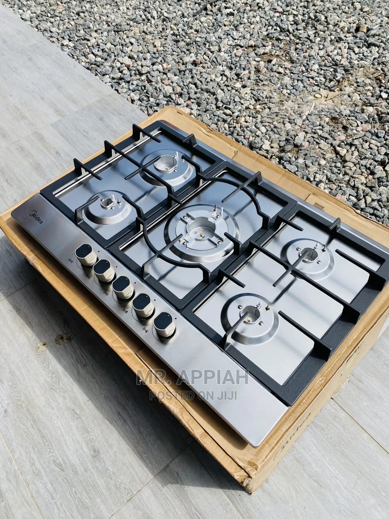 Easy Cleaning  Midea 5 Gas Cooker(75G50ME)In-Built 