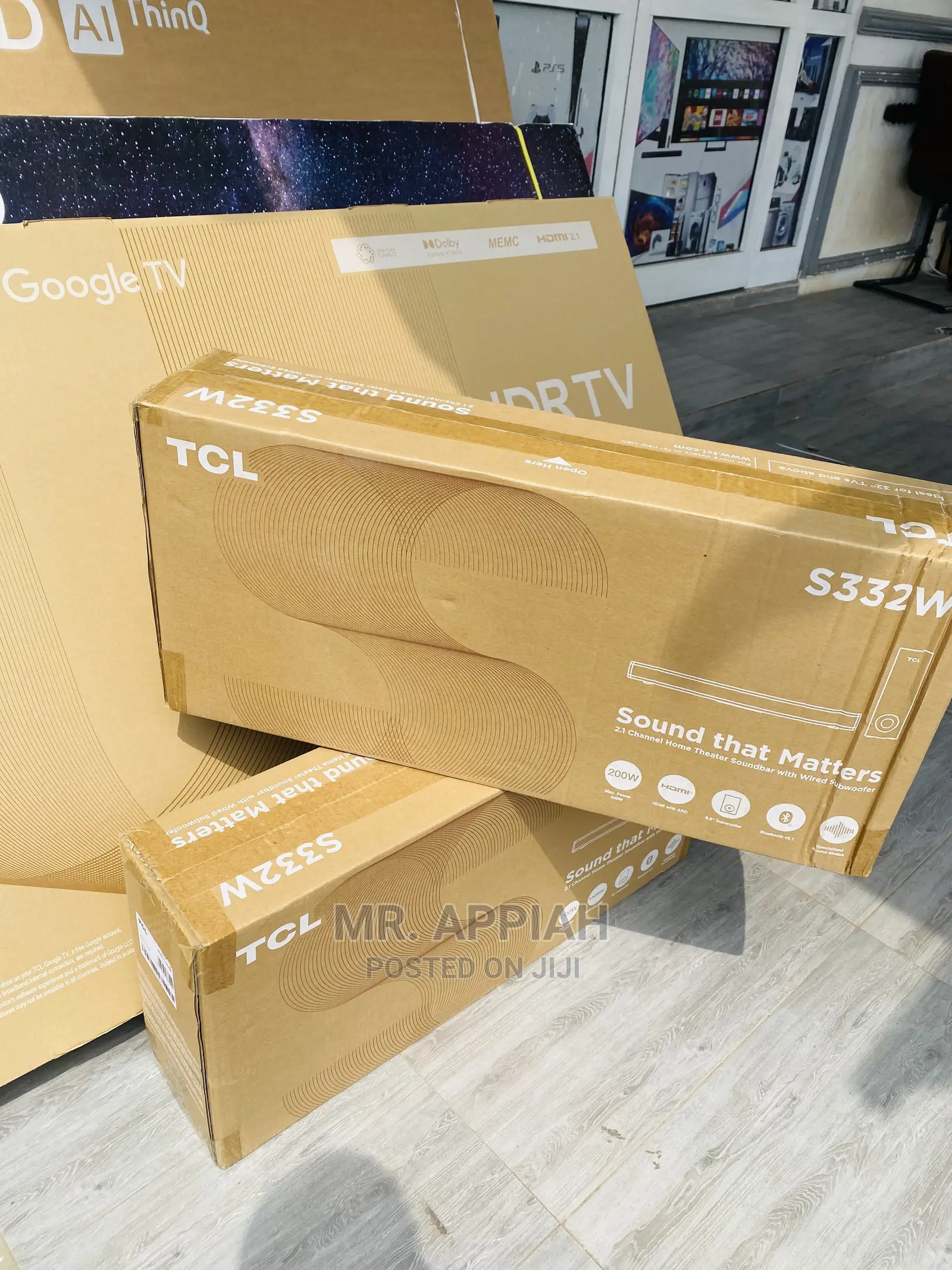 Energysaving TCL Basic Black S332W Bluetooth Soundbar System
