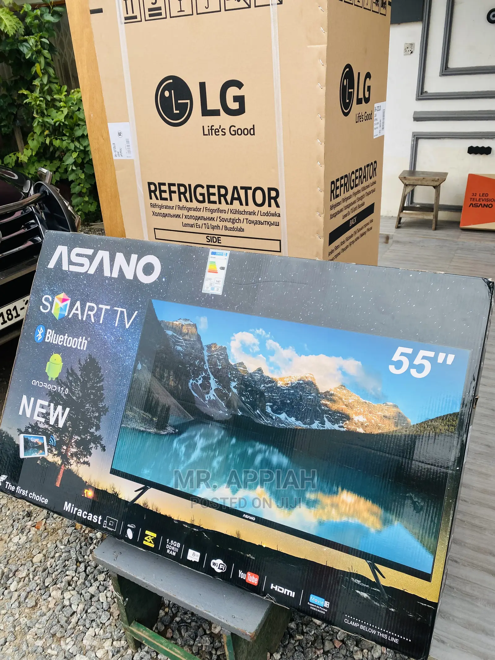 Energy Saving Asano 55inch Smart Led Tv(Black)Uhd
