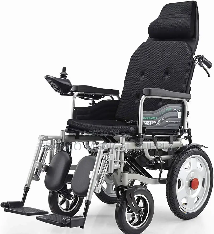 Electronic Wheelchair With Back Rest