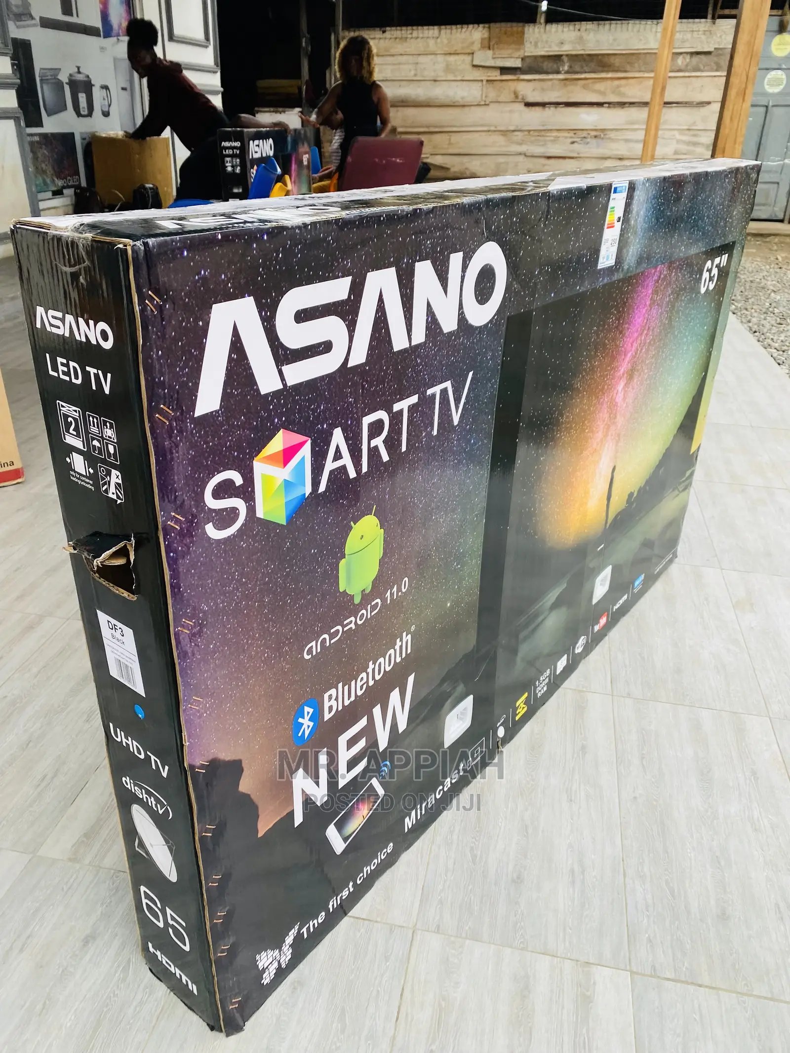 Durable Asano 65inch Android Smart Tv.