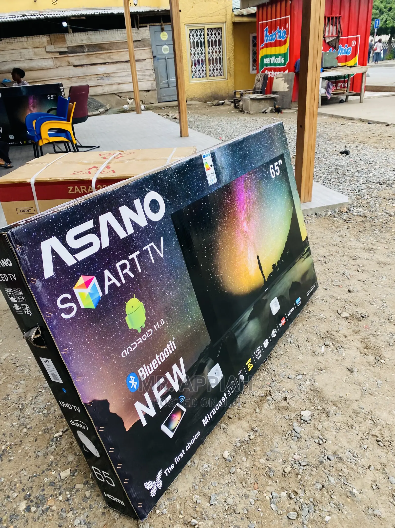 Original Basic Black Asano 65 Inch Uhd Satelite Tv