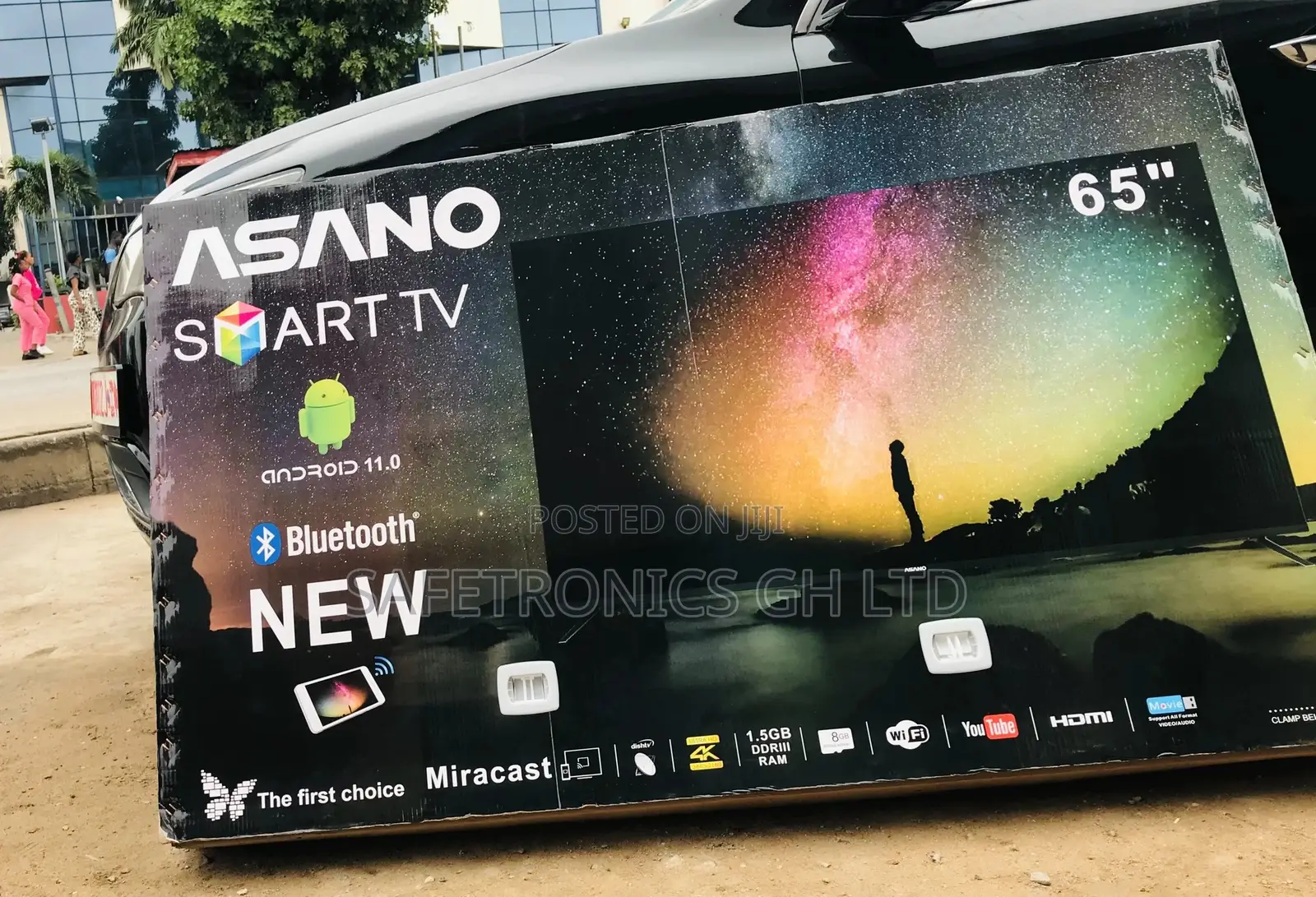 High Quality Asano 65 Inches Glossy LED UHD Smart Tv