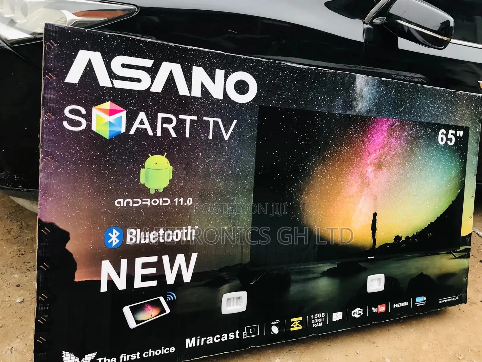 Extremely  65 Inches Glossy UHD LED Smart Asano Tv