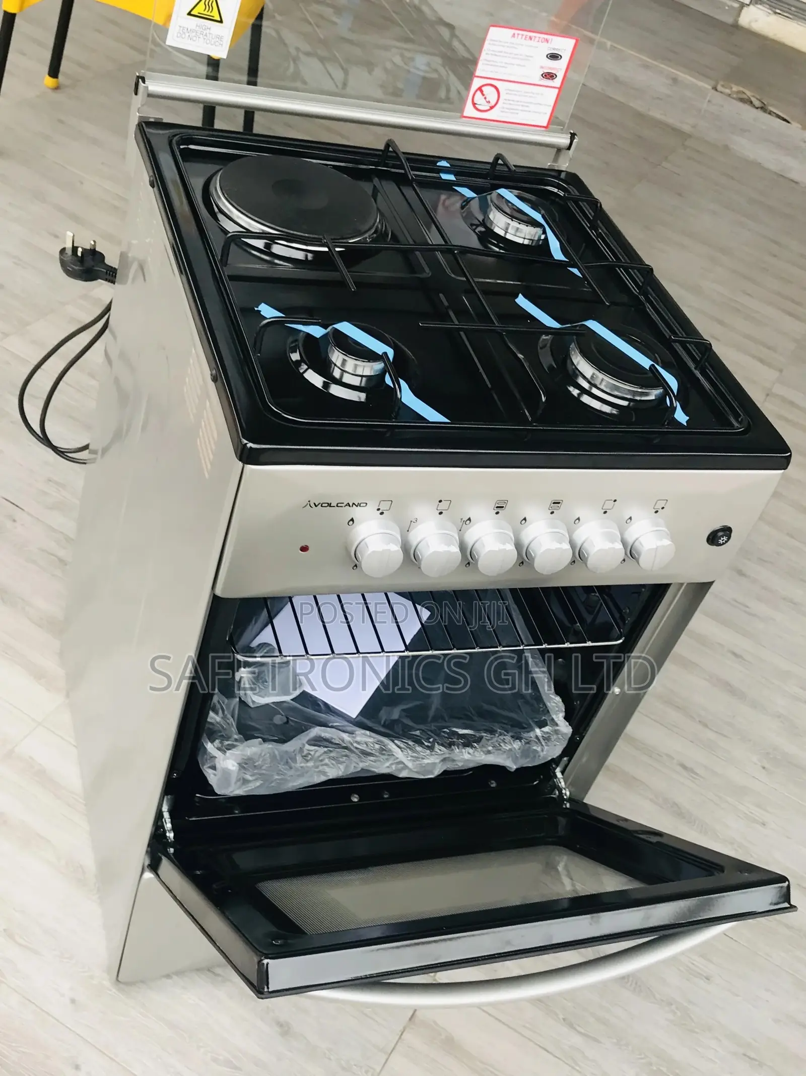Great Volcano 50x50 Oven With Grill 1 Electric 3 Gas