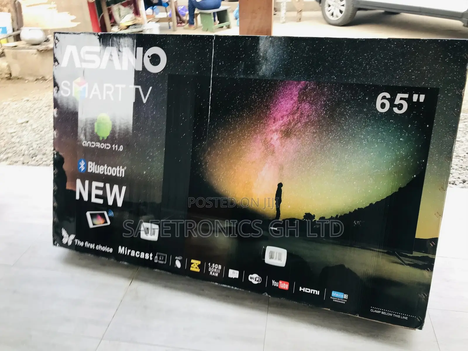Asano Affordable 65 Inches Glossy LED UHD Smart Tv