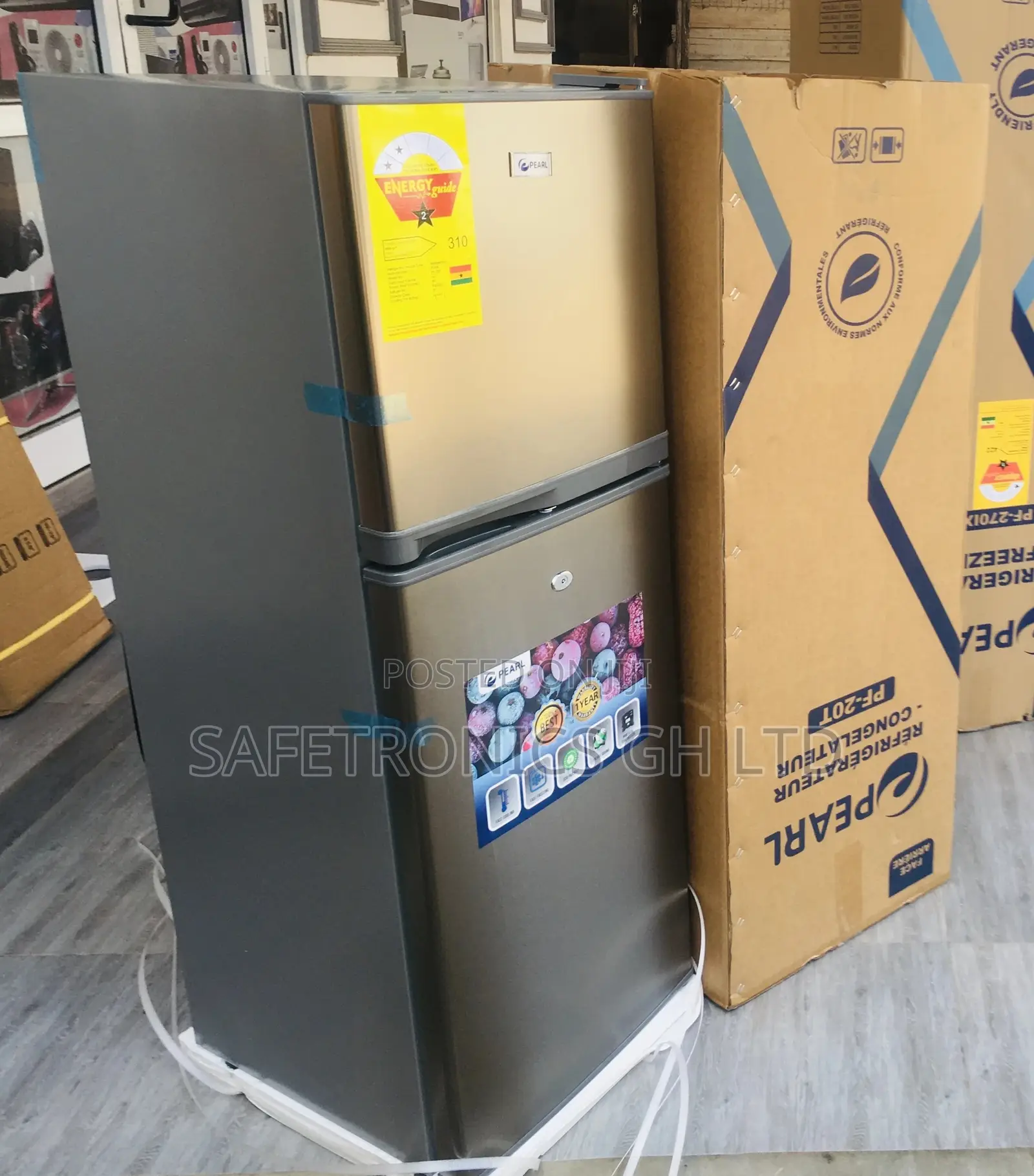 Doubledoor Pearl Pf-20t Topfreezer Fridge