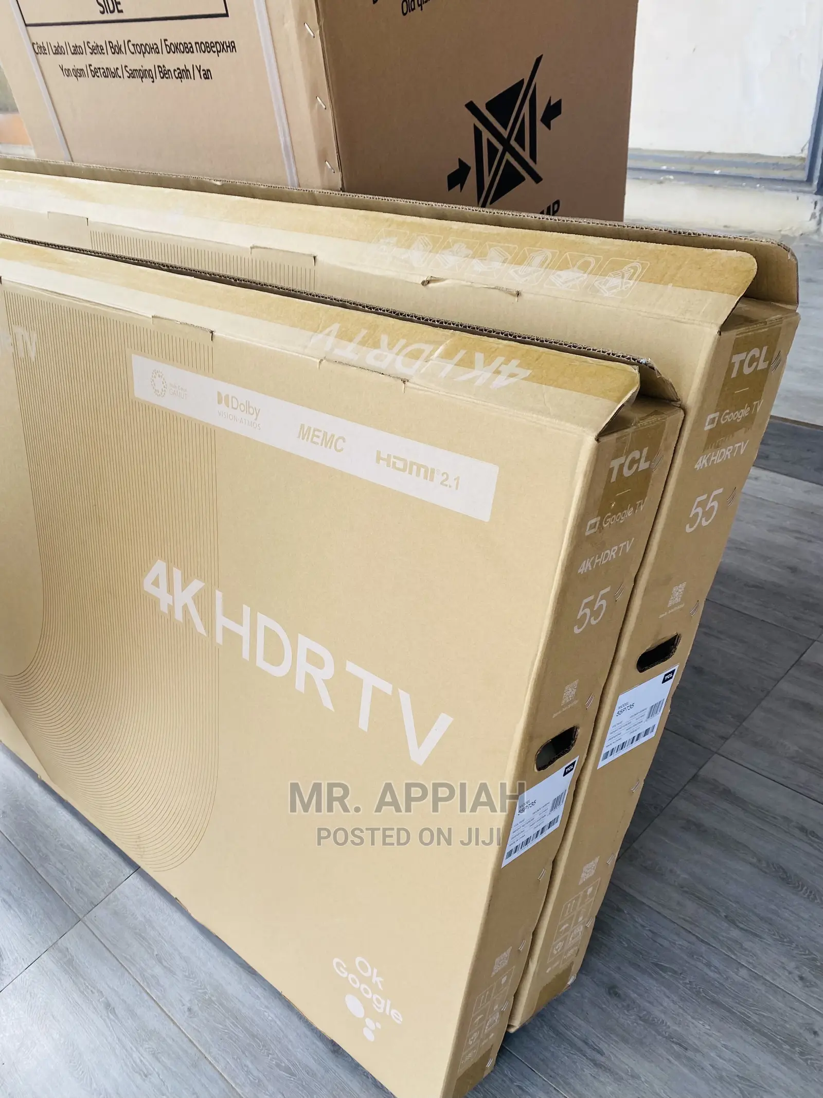 Elegant Black TCL 55” HDR LED Tv(55P735)