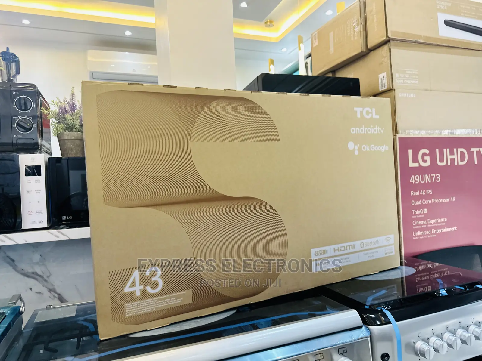 Glossy Black Slim FHD Smart Android 43S5400A TCL