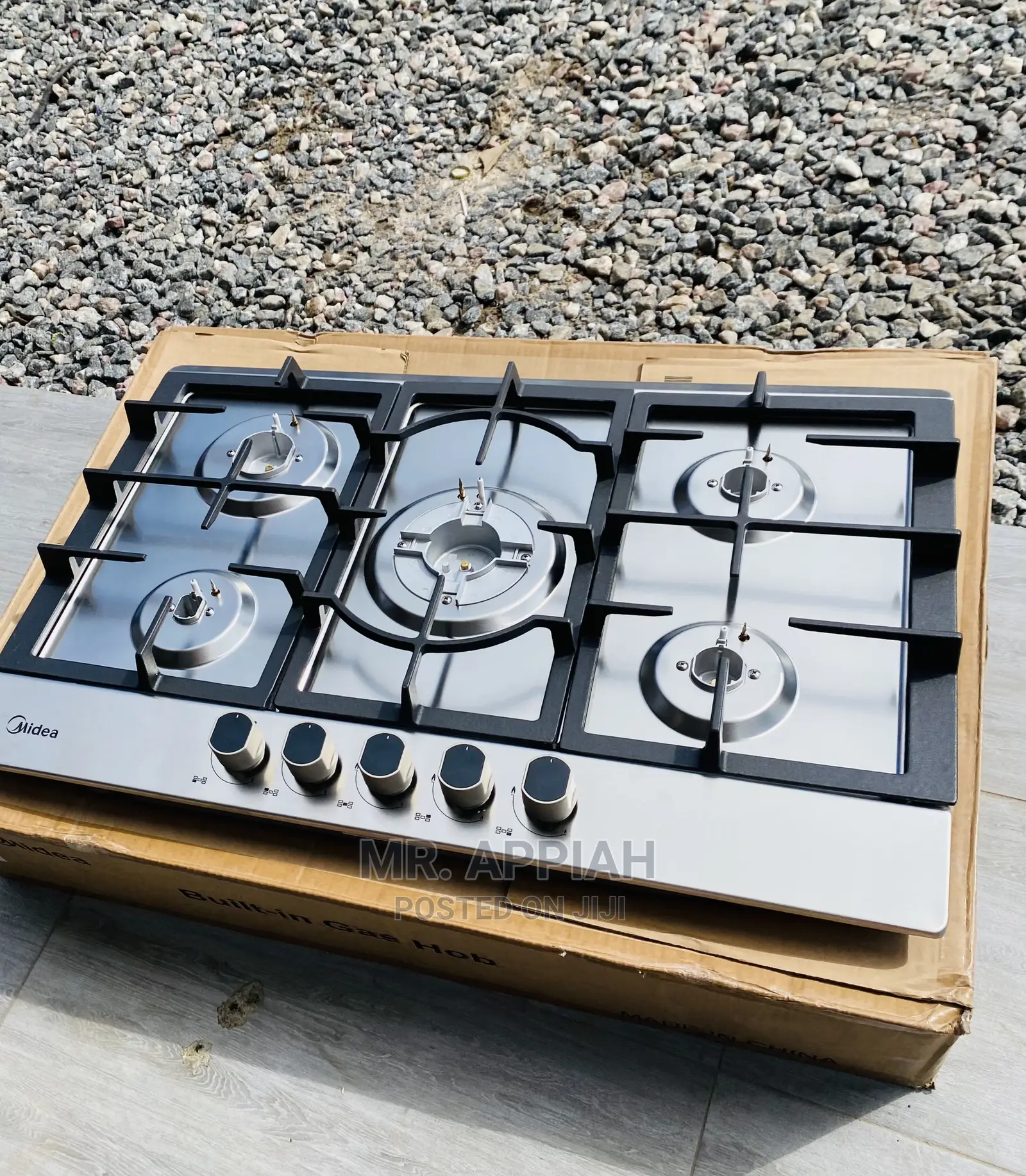Elegant(Gray)Midea 5 Gas Cooker, 75G50ME 