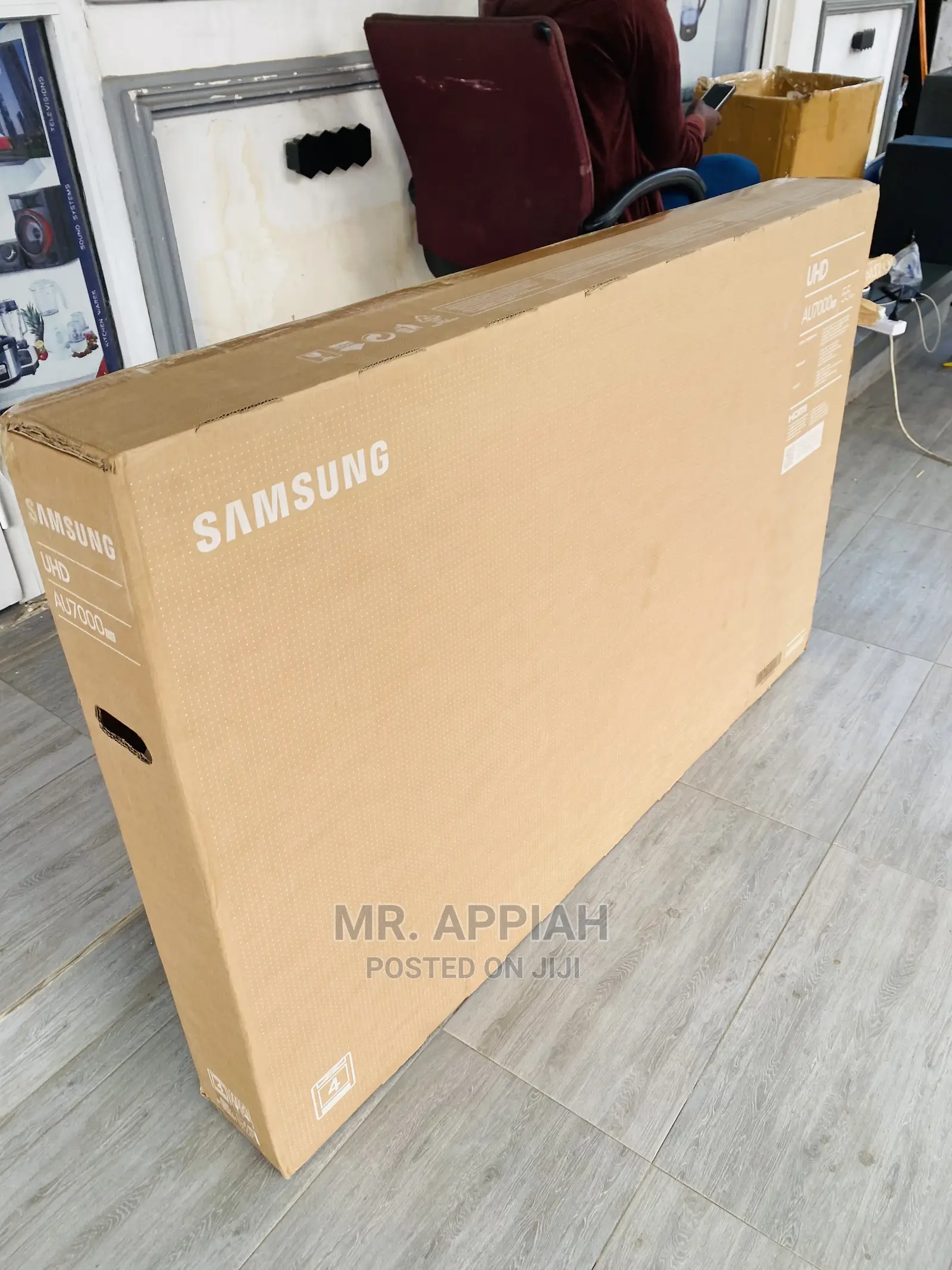 Original Samsung Crystal55” Uhd Smart Led Tv(Black)55au7022