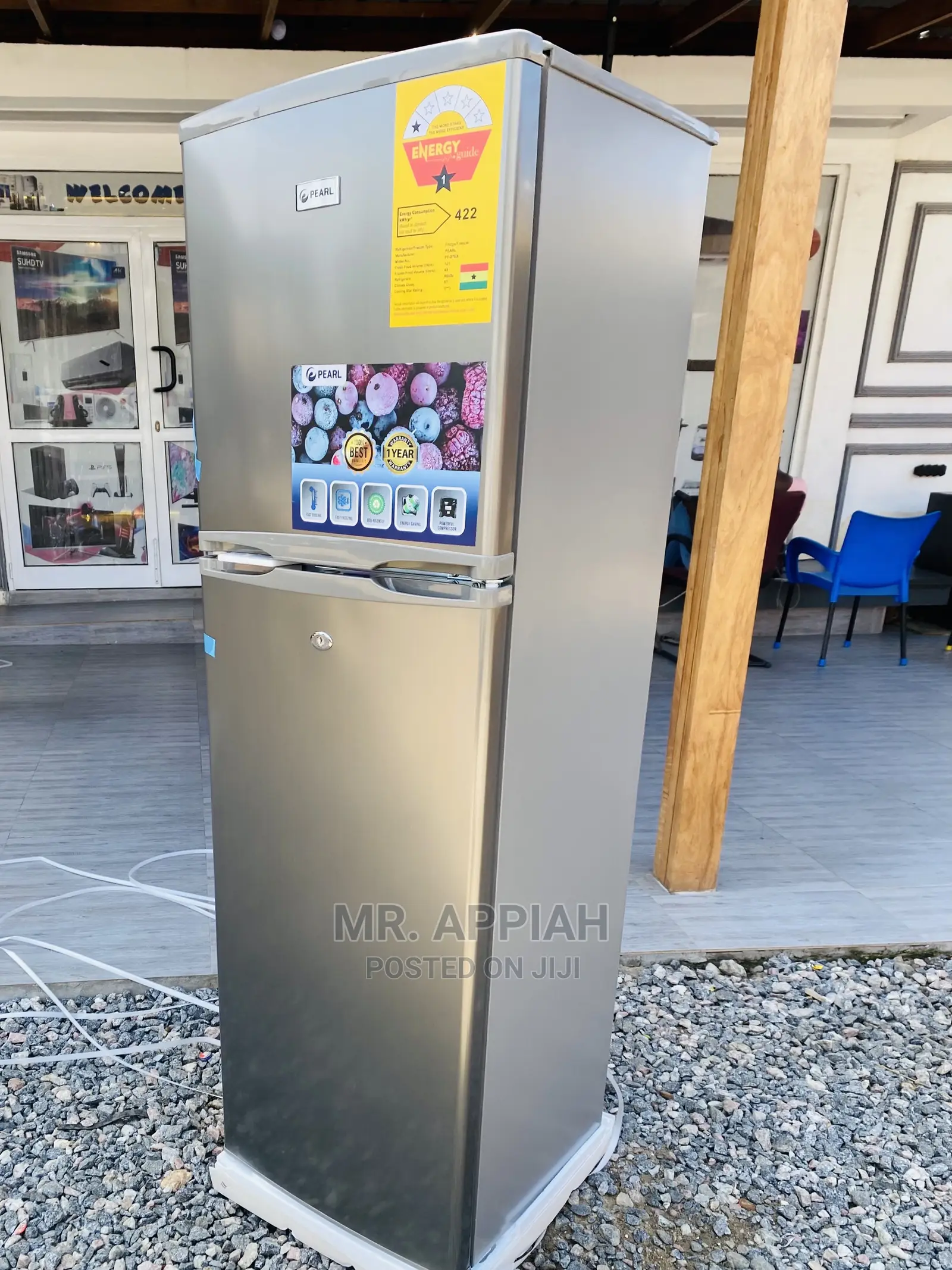 Elegant Gray Pearl (166 Liters)Double Door🥺 Fridge,Pf-270ix.