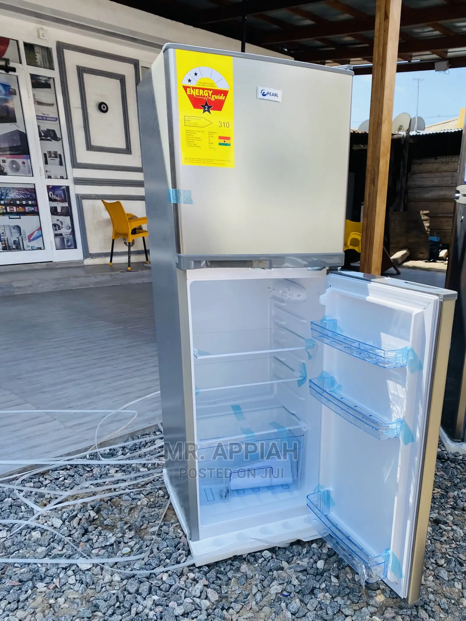 Newly in Stock Pearl 17T Double Door Refrigerator(Gray).