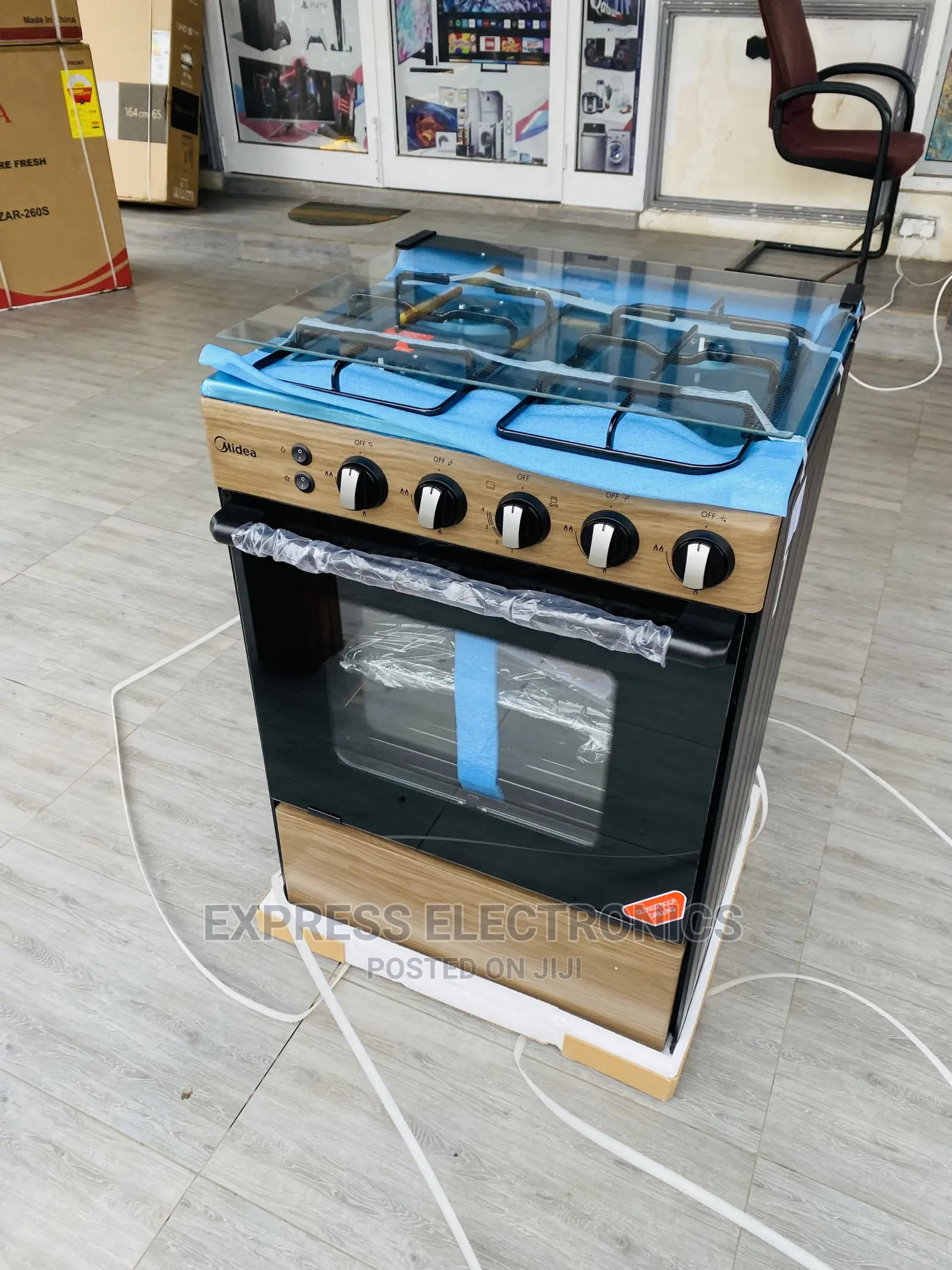 Midea 60x60 Oven and Grill, Auto Ignition (BMG6060-WD)