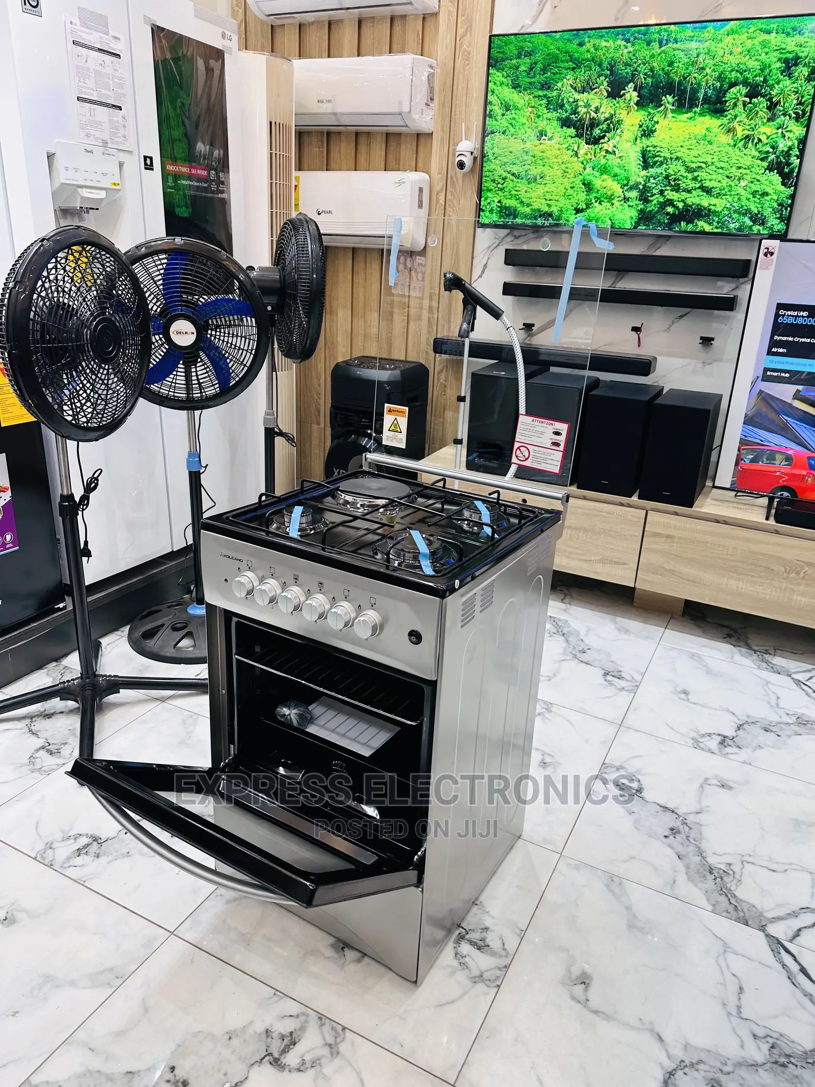 Fabulous Job 3+1 Cooker Oven Grill Volcano Gas and Electric