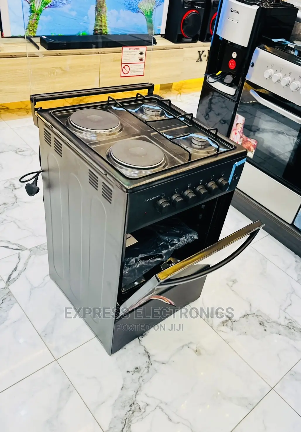 Black Spectacular Design Cooker Stove Oven2-2 Oven