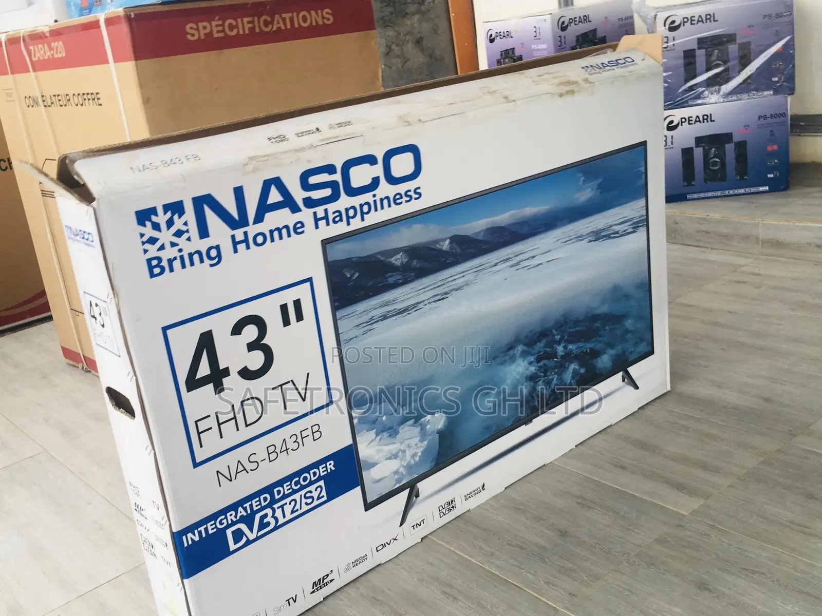 Available 43 Inches Glossy LED Satellite Digital Nasco