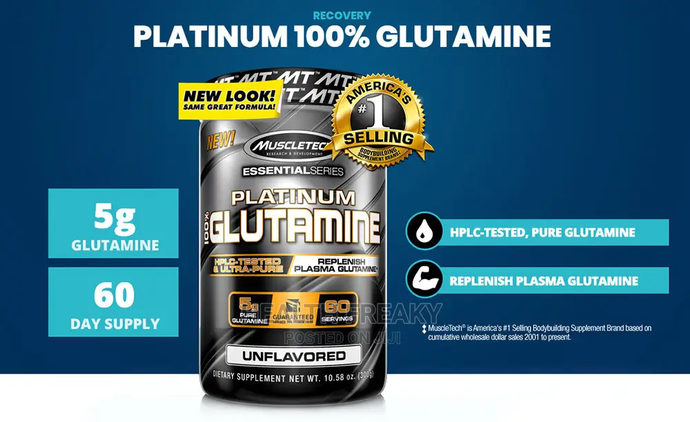 Glutamine Muscletech Platinum 100% Glutamine Muscle Recovery