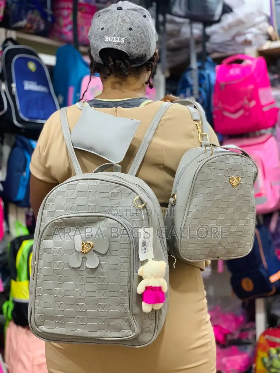 3sets Quality Leather Bag for Shs,Jhs or Primary