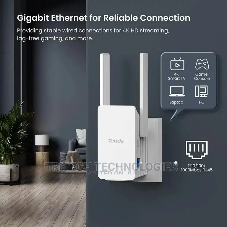 Tenda A33 Dual-Band Ax3000 Network Extender Ultrafast Wi-Fi6