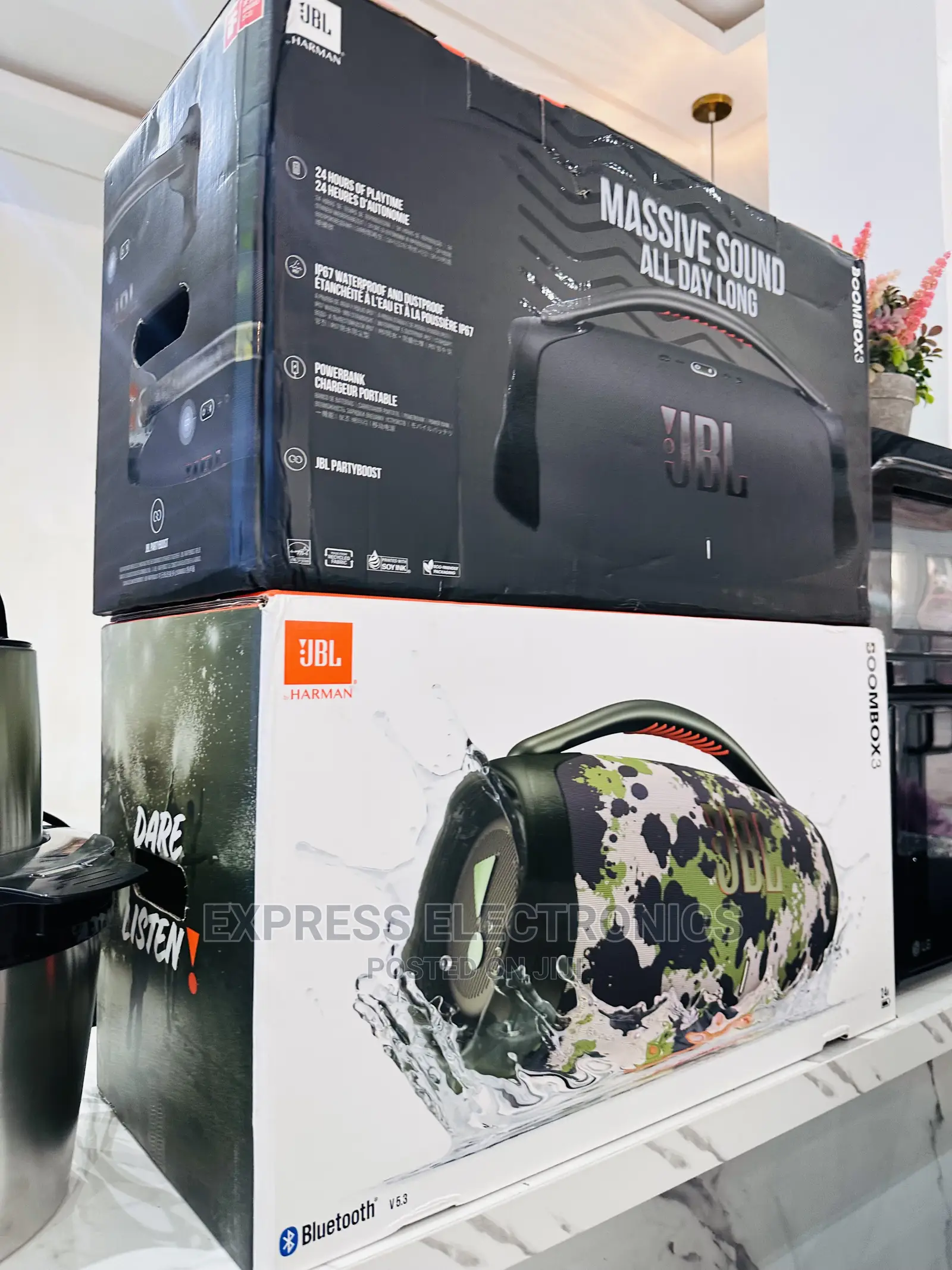 Strong and Bold Design Boombox 3 Bluetooth Speaker