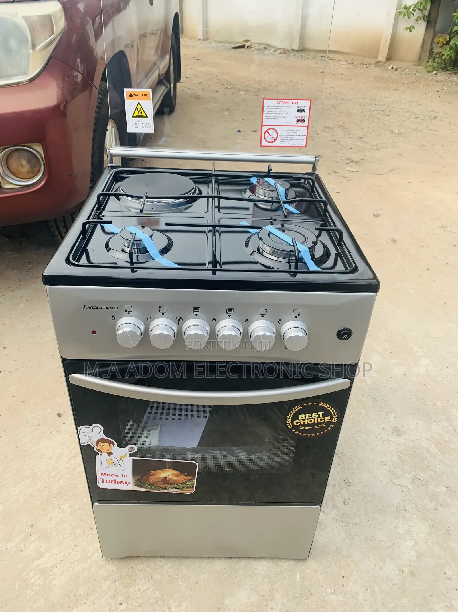 Best Volcano 4B 3+1 Gas Cooker With Grill
