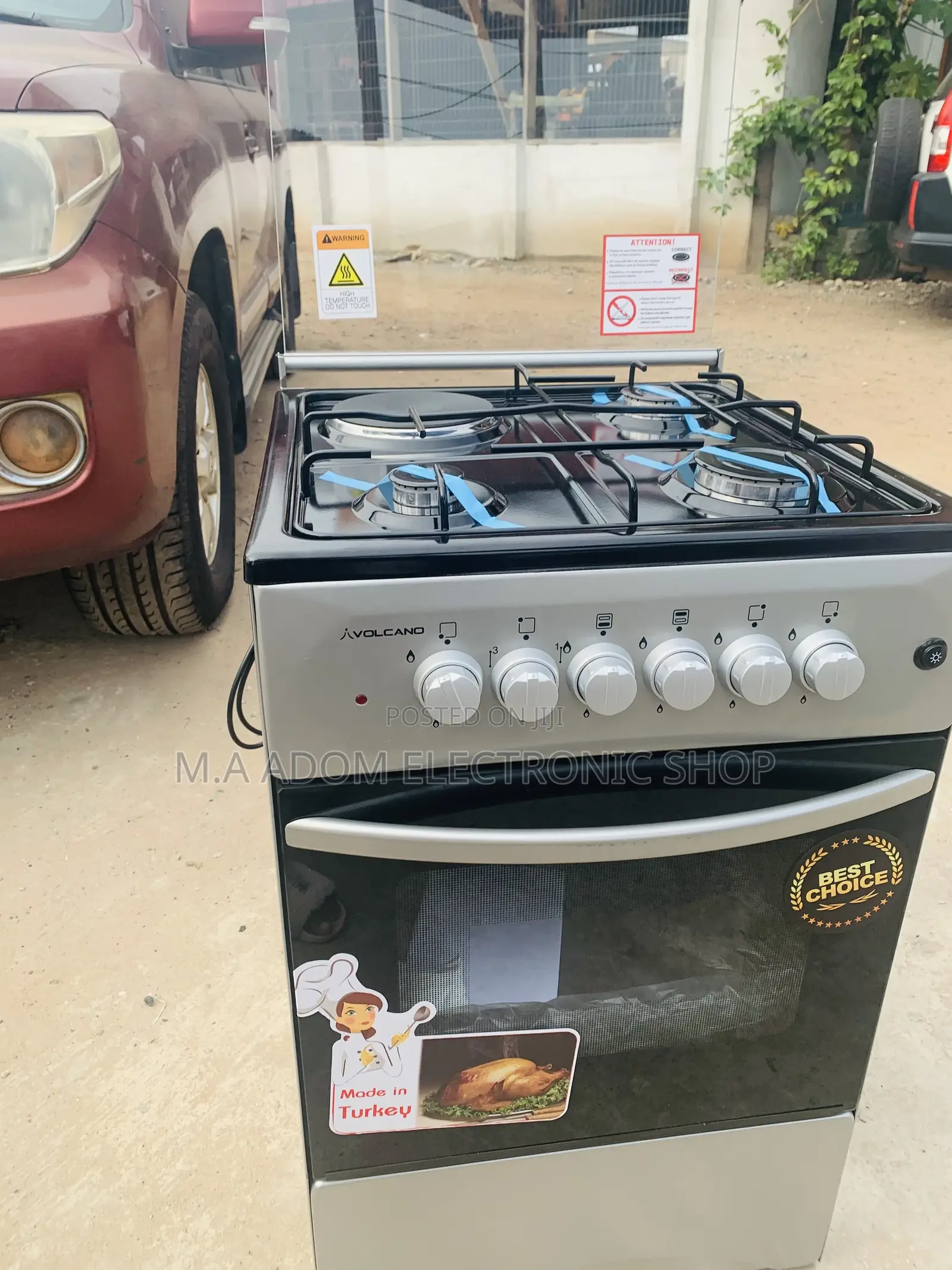 Super Volcano 4B 3+1 Gas N Electric Cooker With Grill