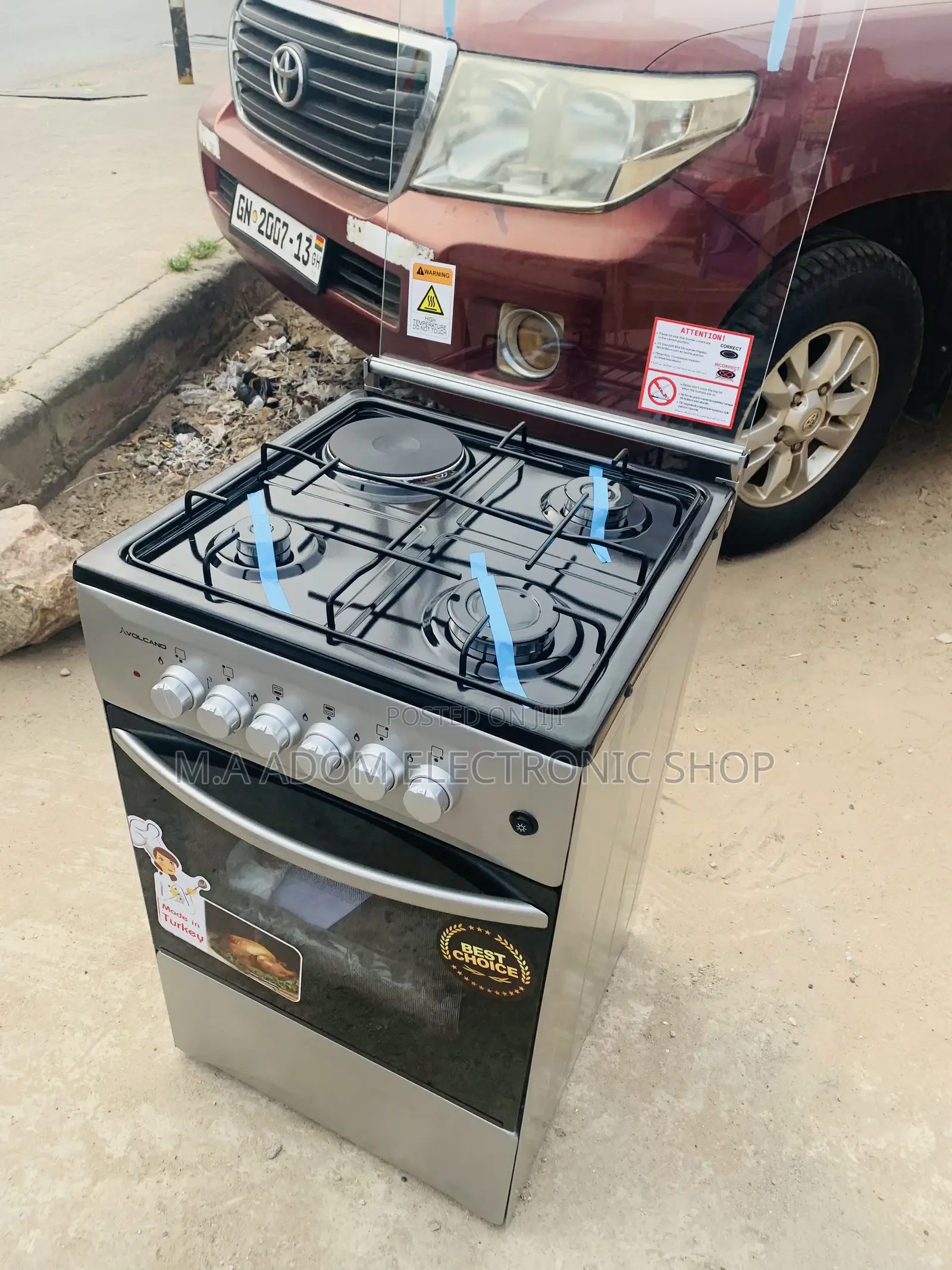 Take New Volcano 4B 3+1 Gas N Electric Cooker With Grill
