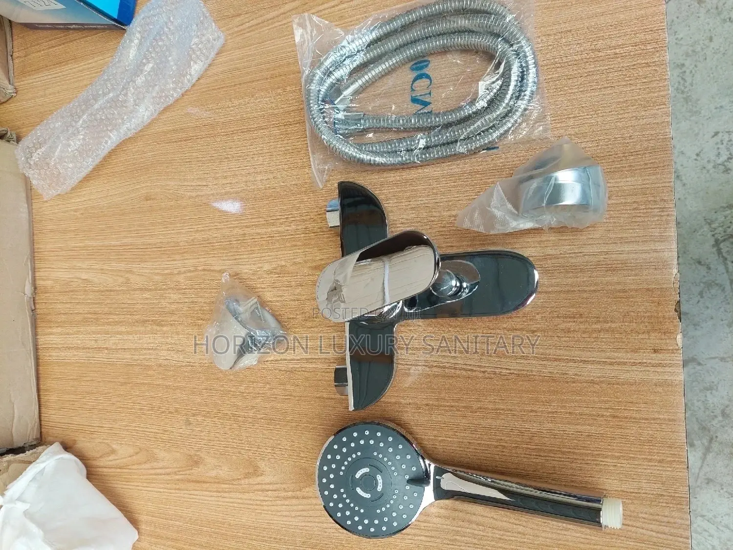 Shower Mixer- Chrome- Shower Chain and Handle