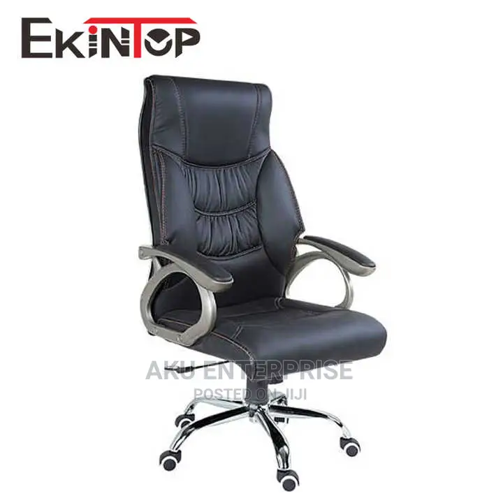 High Back Office Swevil Chair Leather Black