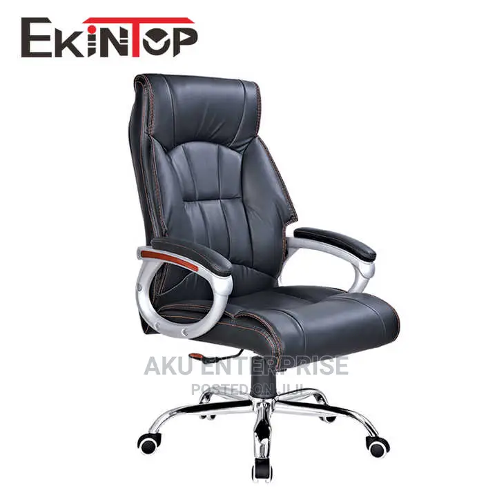 High Back Office Swevil Chair Leather Black