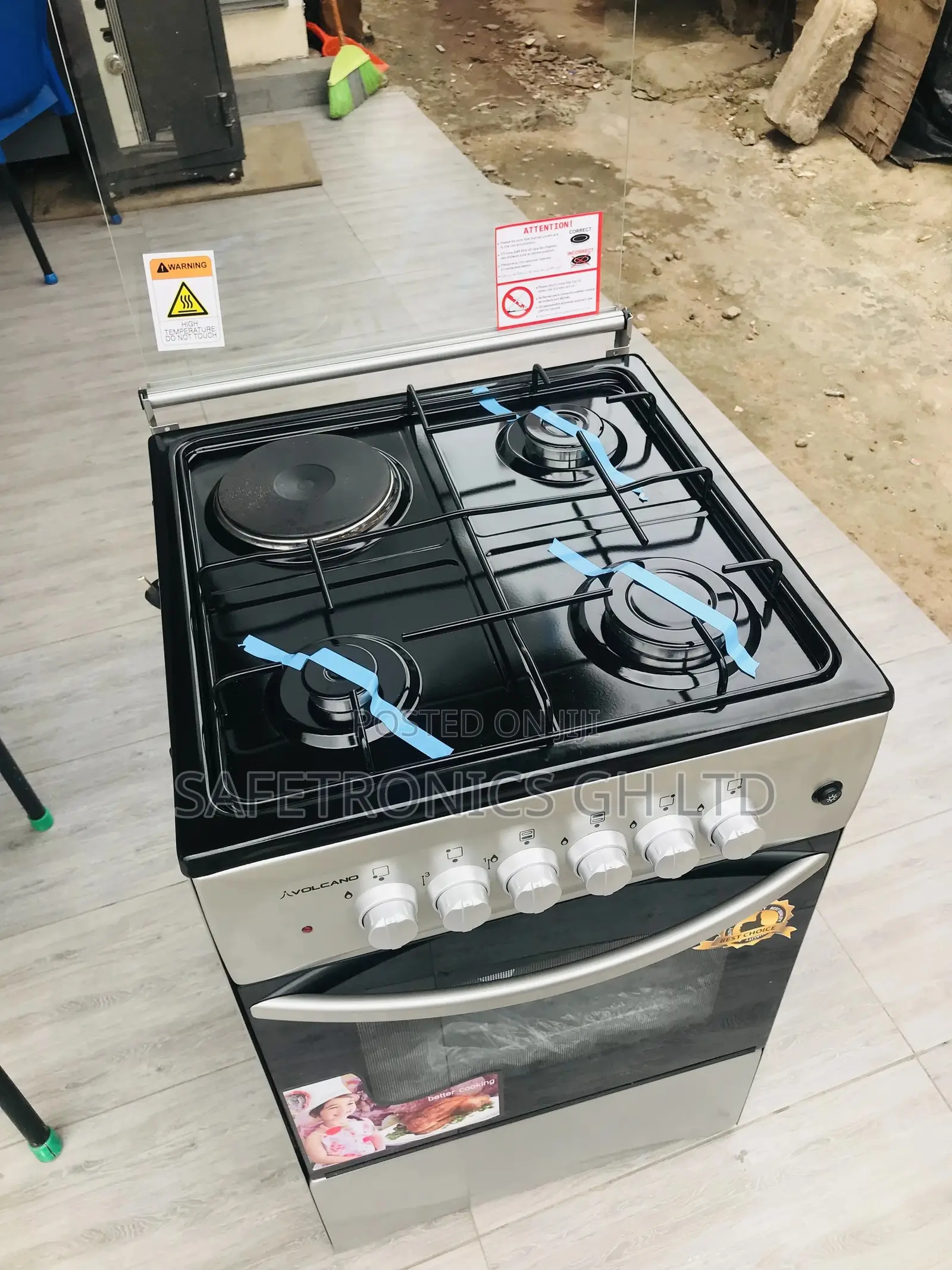 Best 50x55 Oven With Grill Volcano 1 Electric 3 Gas