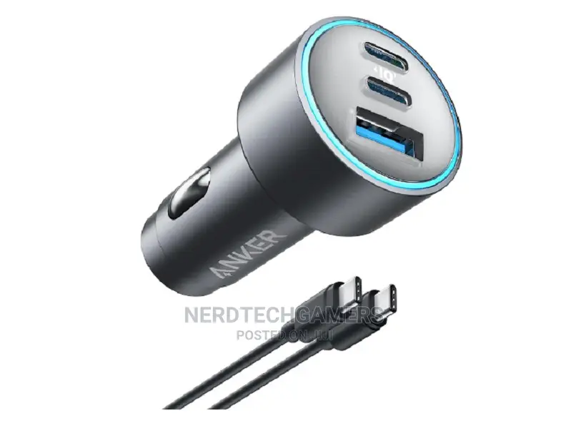 Anker USB-C Car Charger, 67W 3-Port Compact Fast Charger,