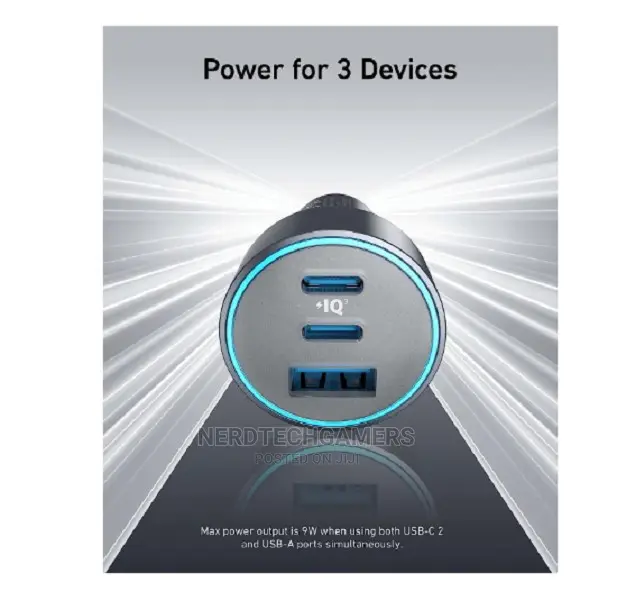 Anker USB-C Car Charger, 67W 3-Port Compact Fast Charger,