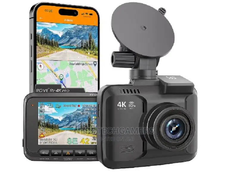 Rove R2- Pro Dash Cam, Built-in Gps, 5g Wifi Dash Camera