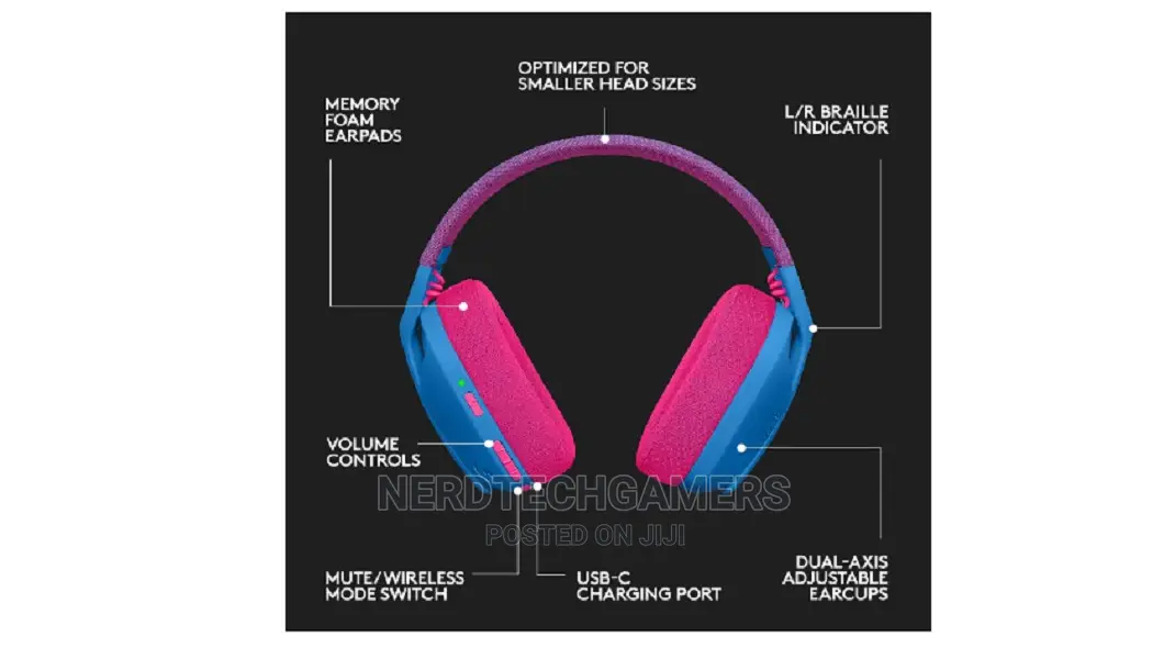 Logitech G435 LIGHTSPEED And Bluetooth Wireless Gaming Heads