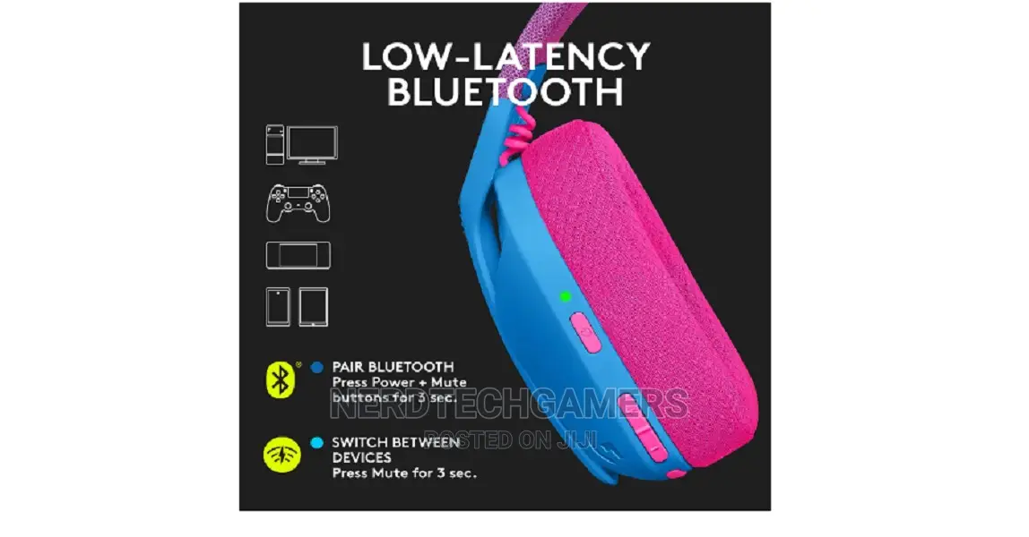 Logitech G435 LIGHTSPEED And Bluetooth Wireless Gaming Heads