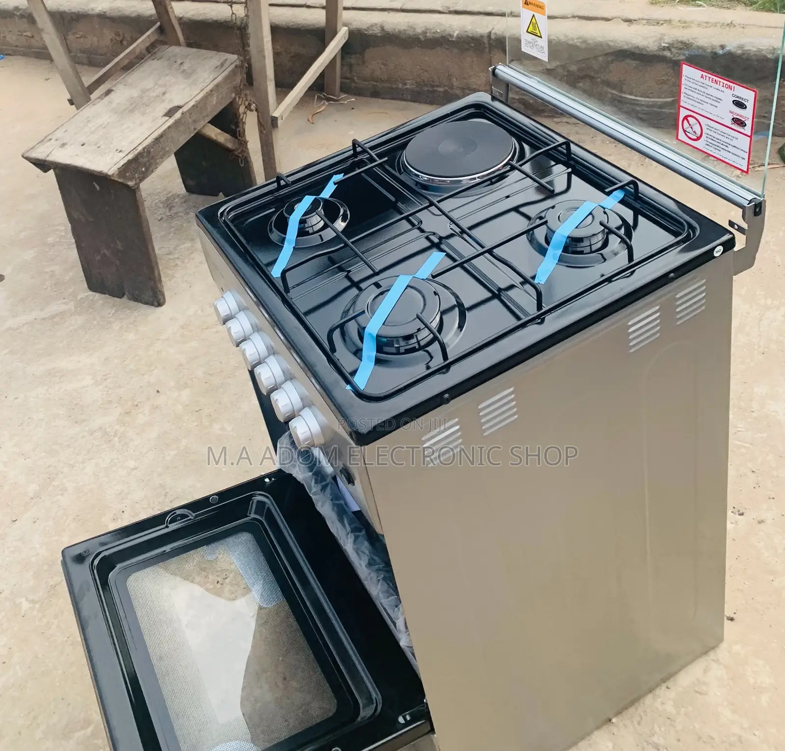 Explore Volcano 4B 3+1 Gas N Electric Cooker With Grill