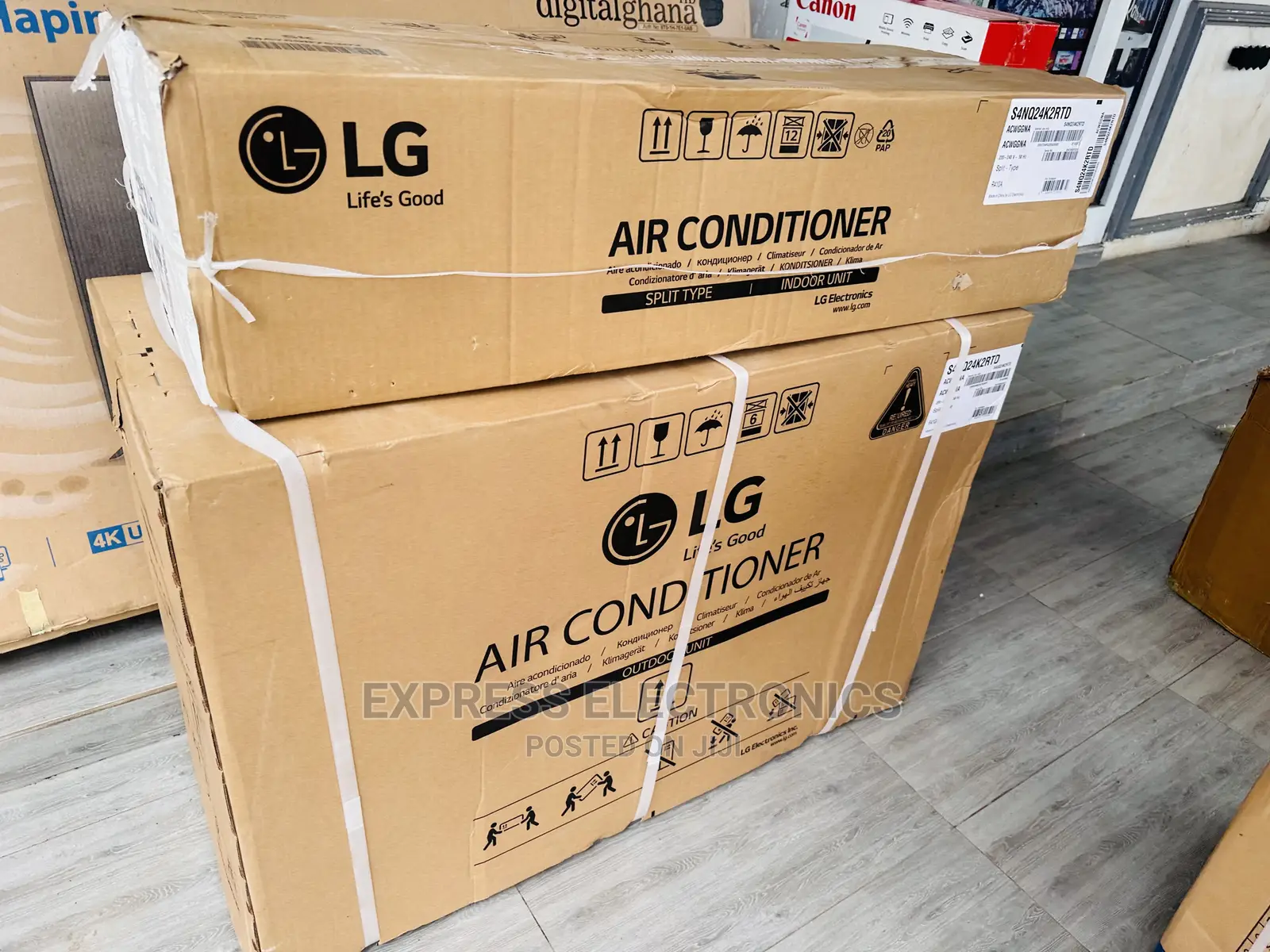 Superior Sleek Black Lg Split Dual Inverter Artcool 2.5hp