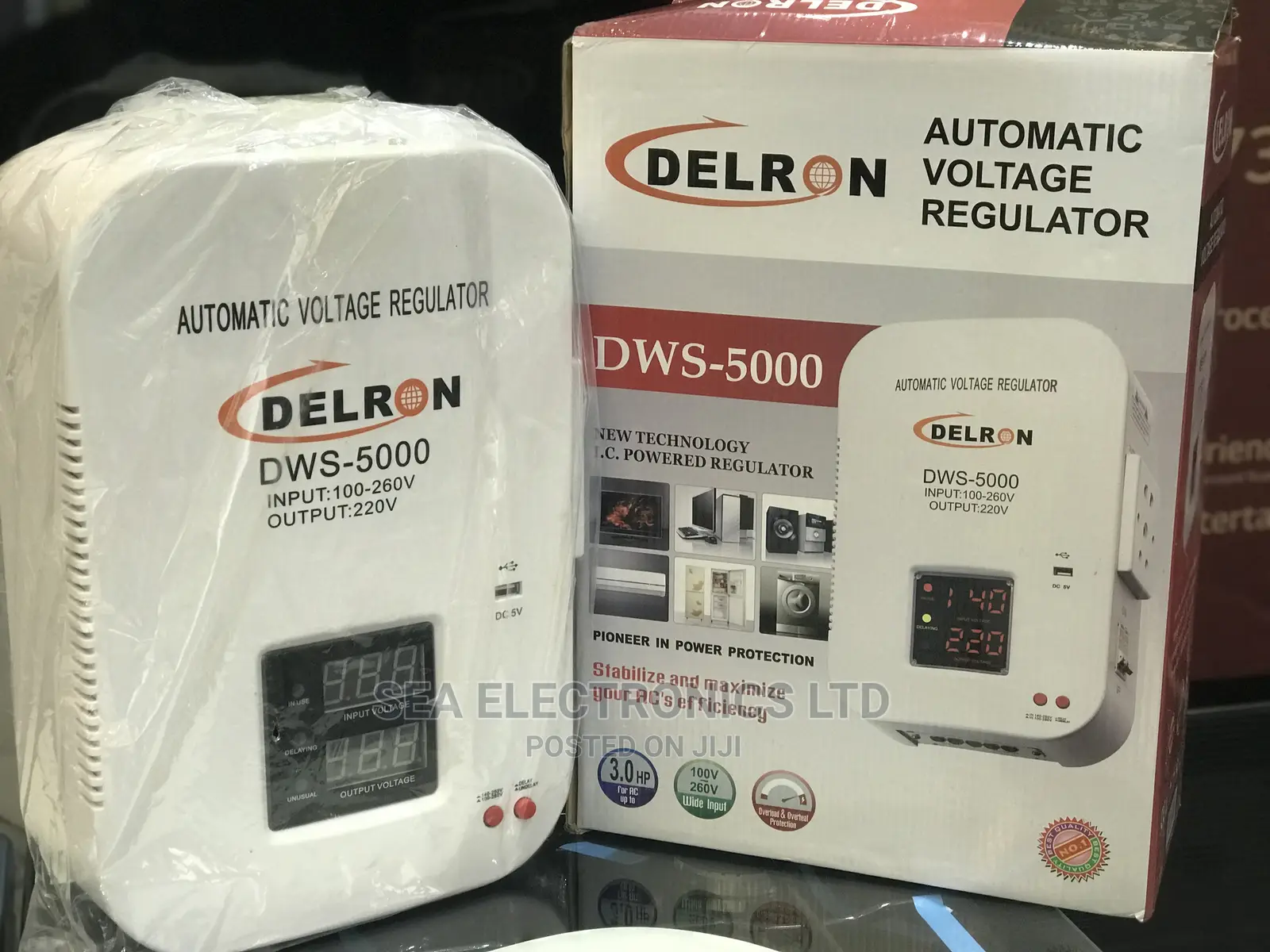 Delron Automatic Voltage Regulator Digital Display – 5000VA