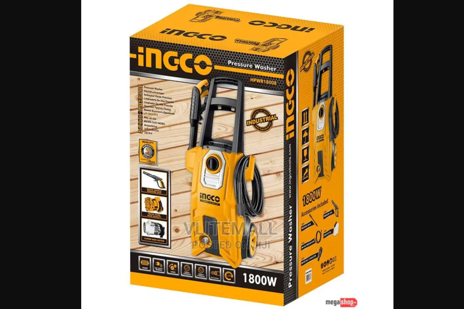 Ingco 1800w Ingco Power Pressure Washer(150BAR)