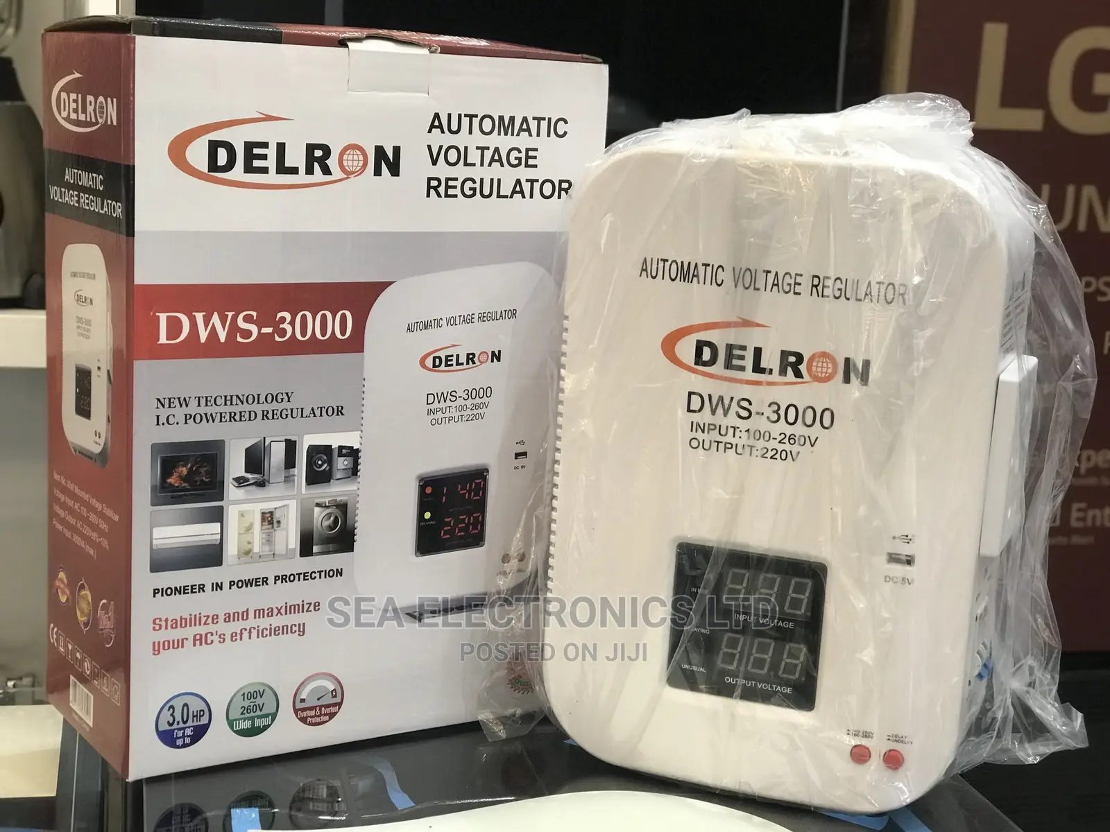 New Delron Wall Mounted DWS-3000 Automatic Voltage Regulator