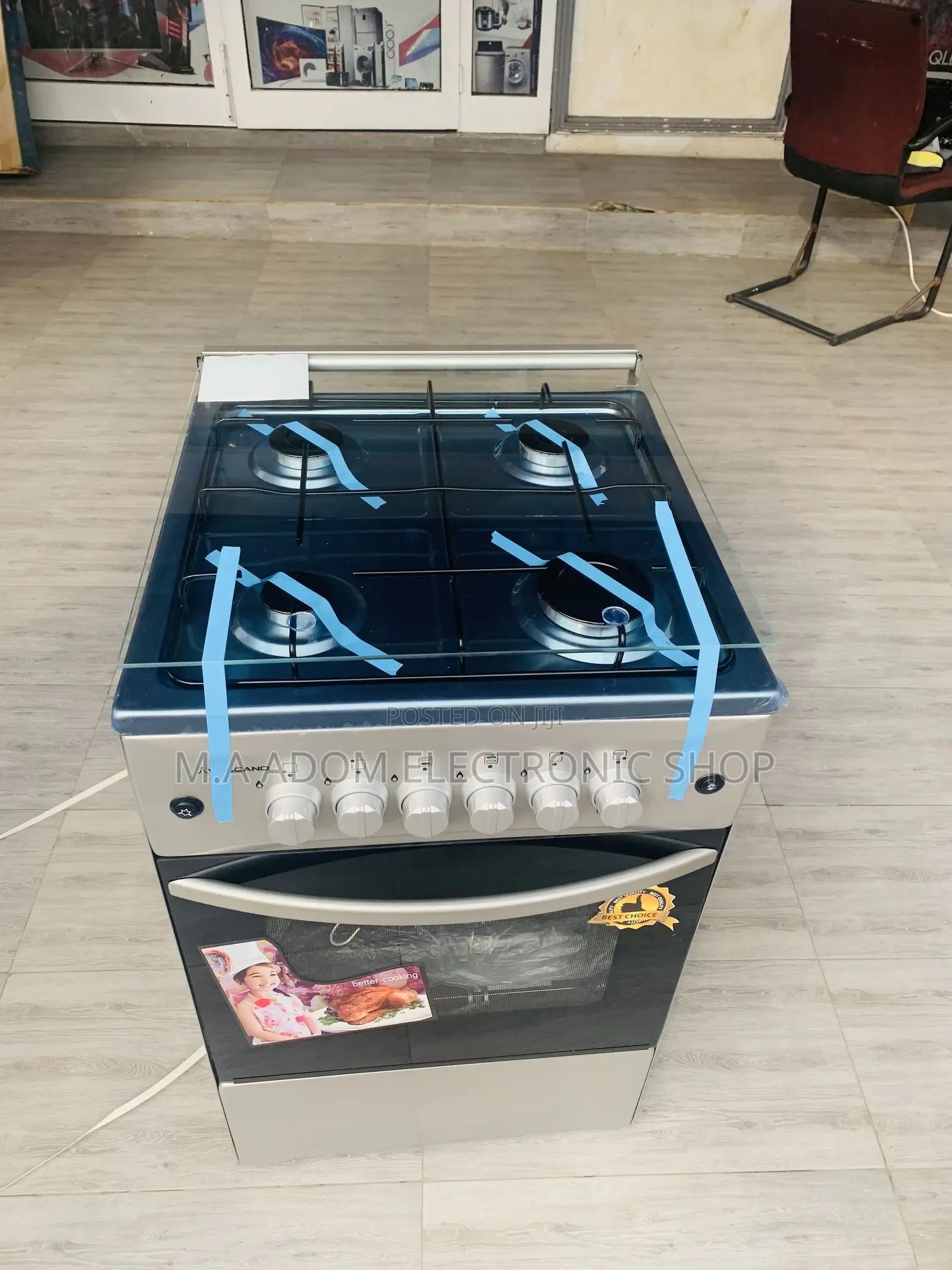 Acquire New Volcano 4B Auto Ignition Gas Cooker With Grill