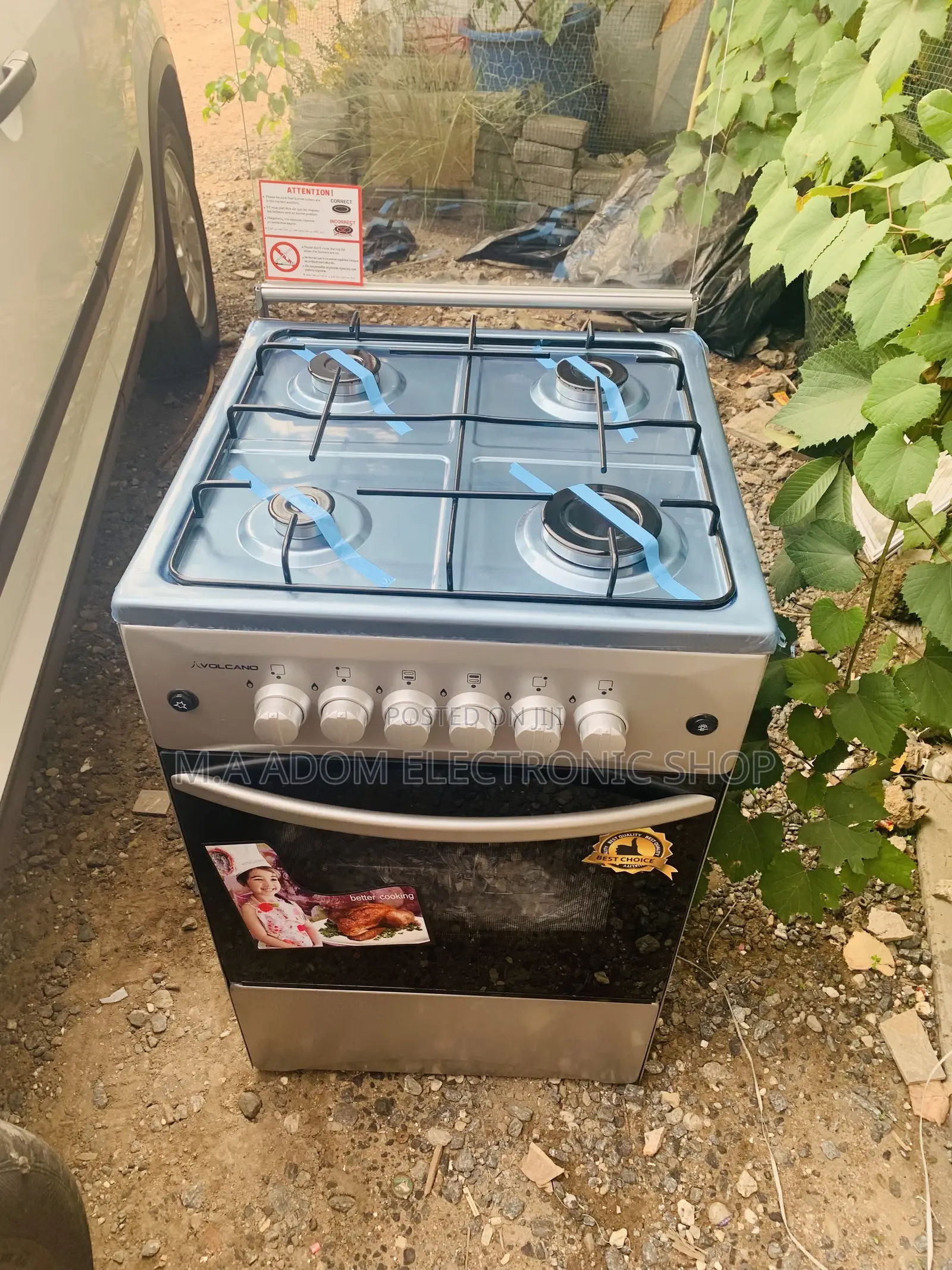 Acquire This Volcano 4B Auto Ignition Gas Cooker Grill