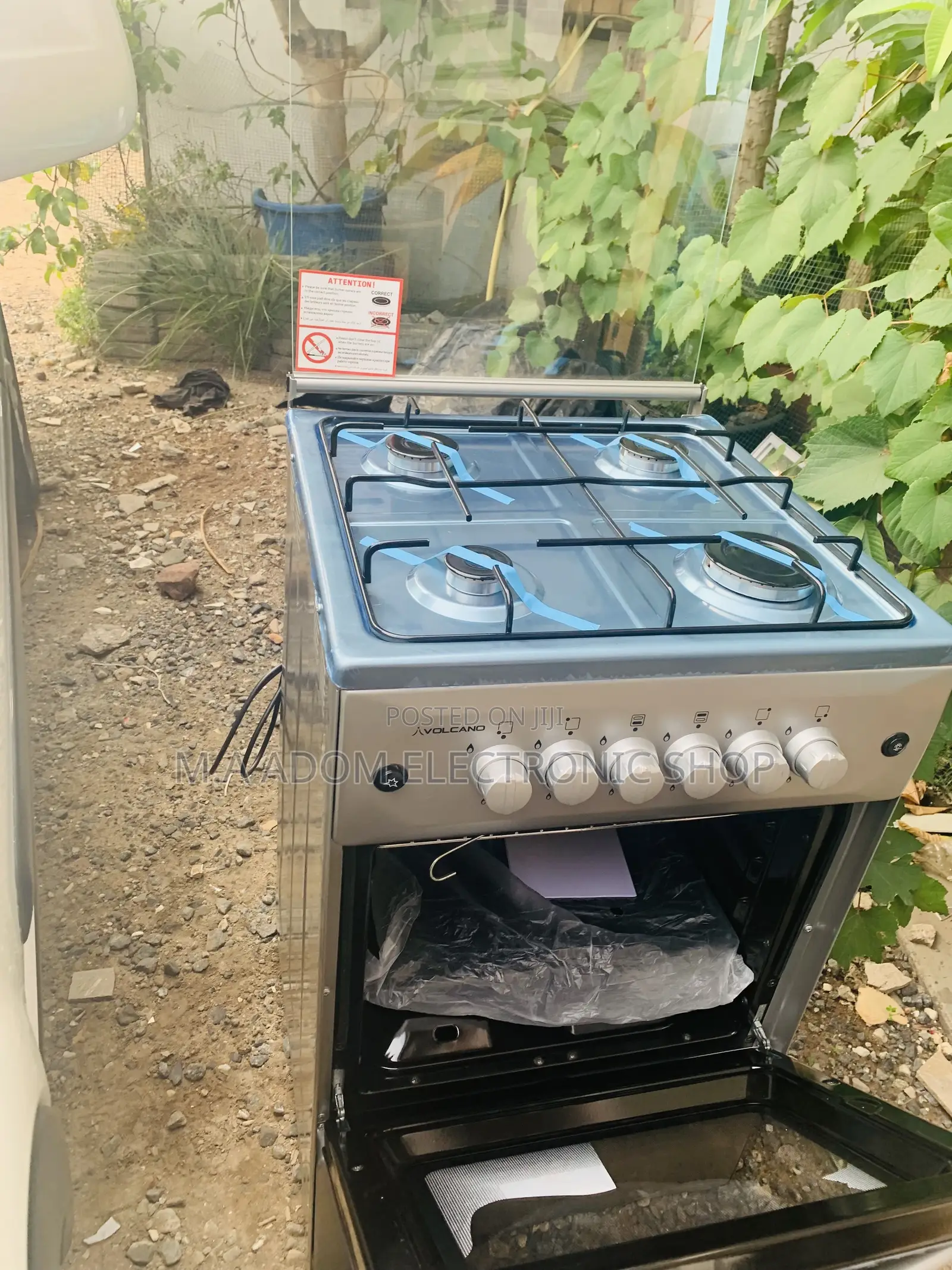 Acquire Elite Volcano 4B Auto Ignition Gas Cooker With Grill