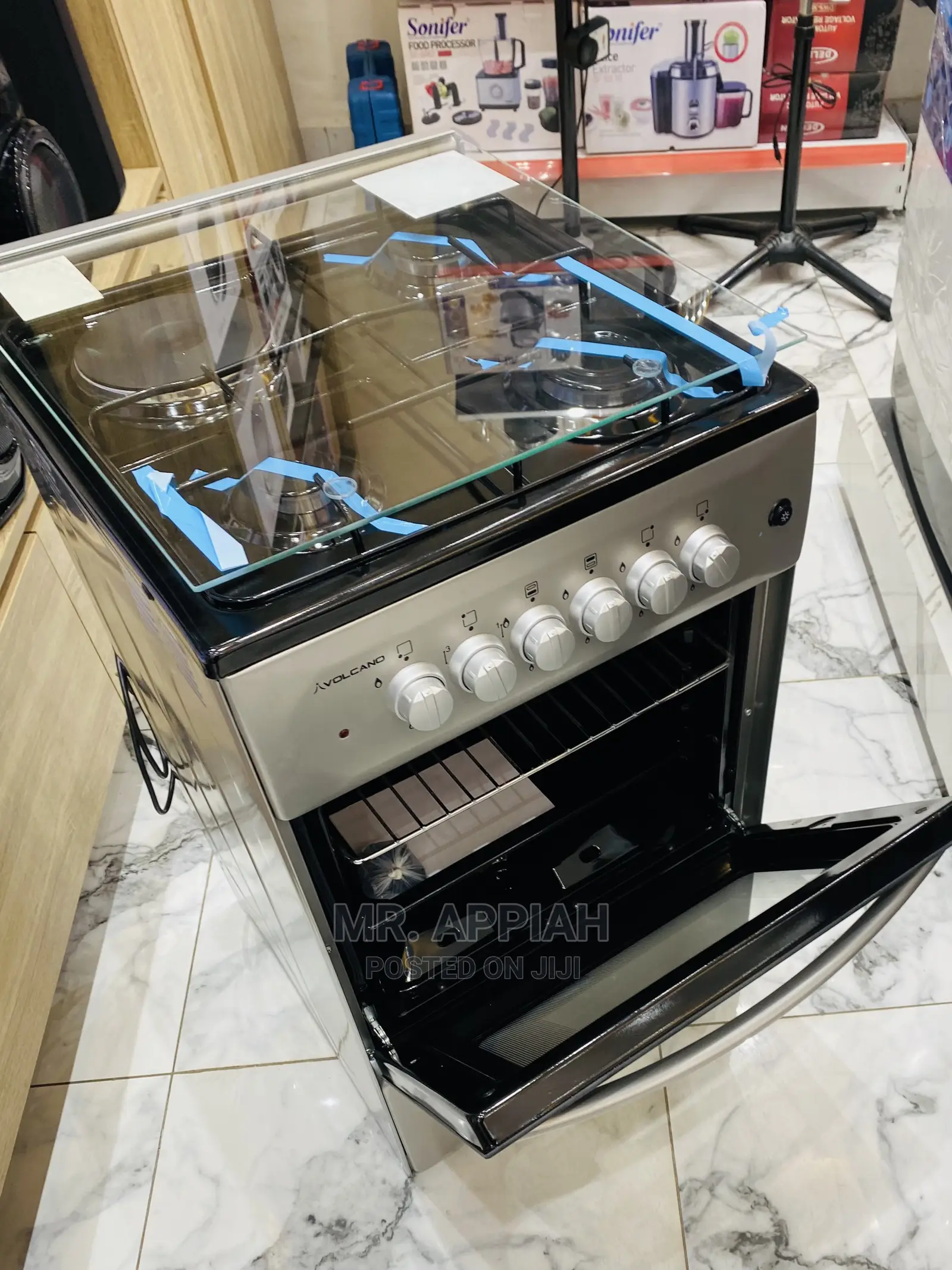 Authentic Volcano Ionx Gray 3 Gas+1electric(Ignition)Cooker