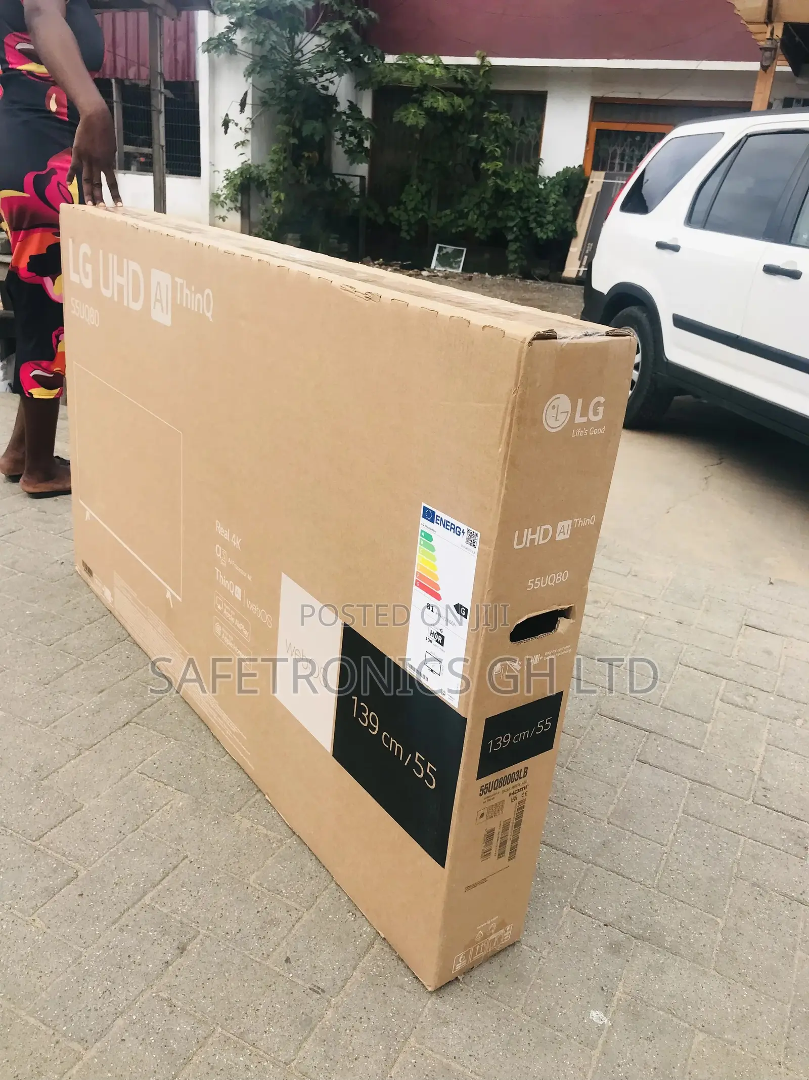 Clear Crystal Lg 55 Inches Glossy LED Uq80 Smart Tv
