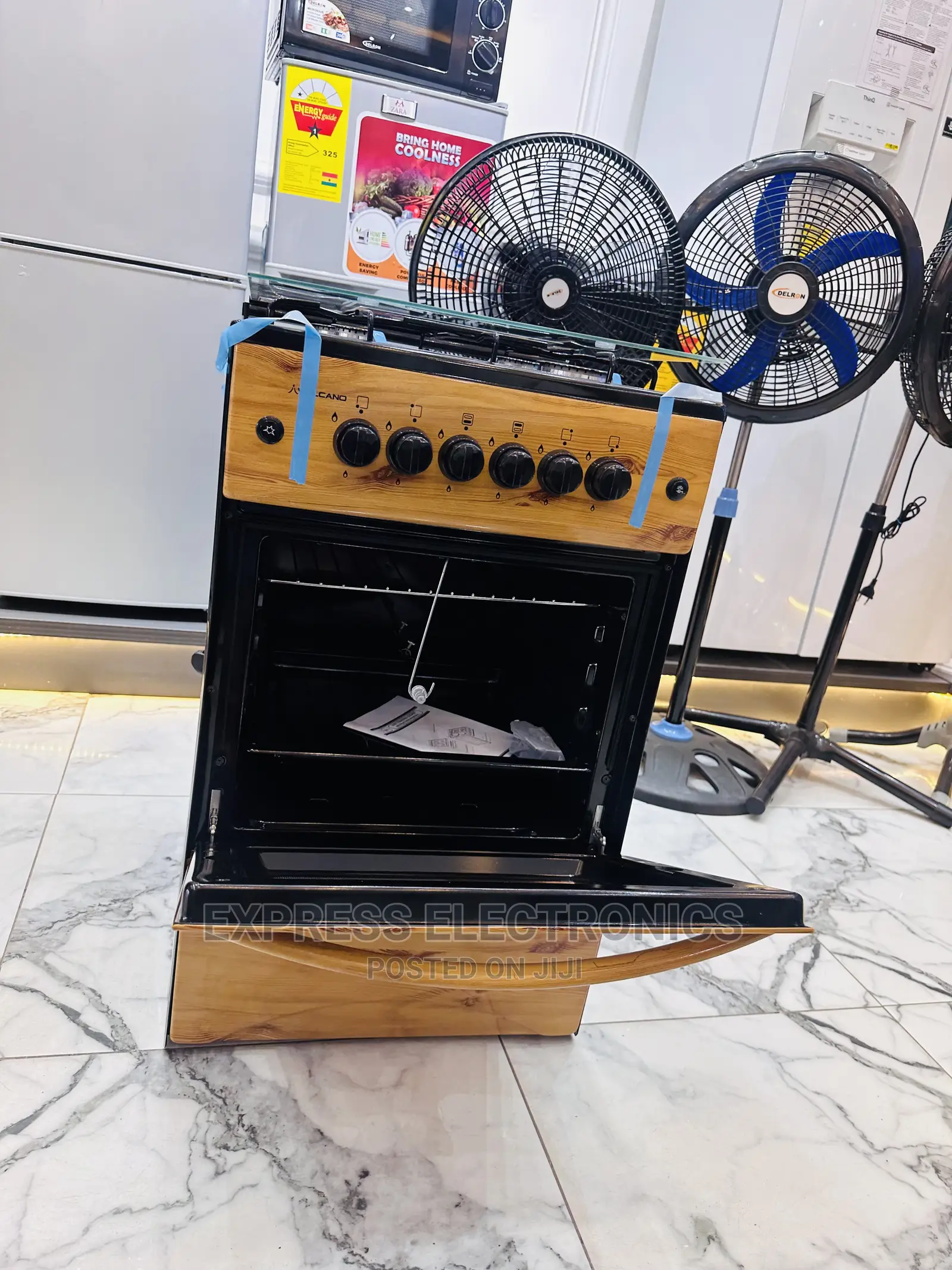 Aluminum 4burner Auto Ignition Wooden Light Cooker Oven