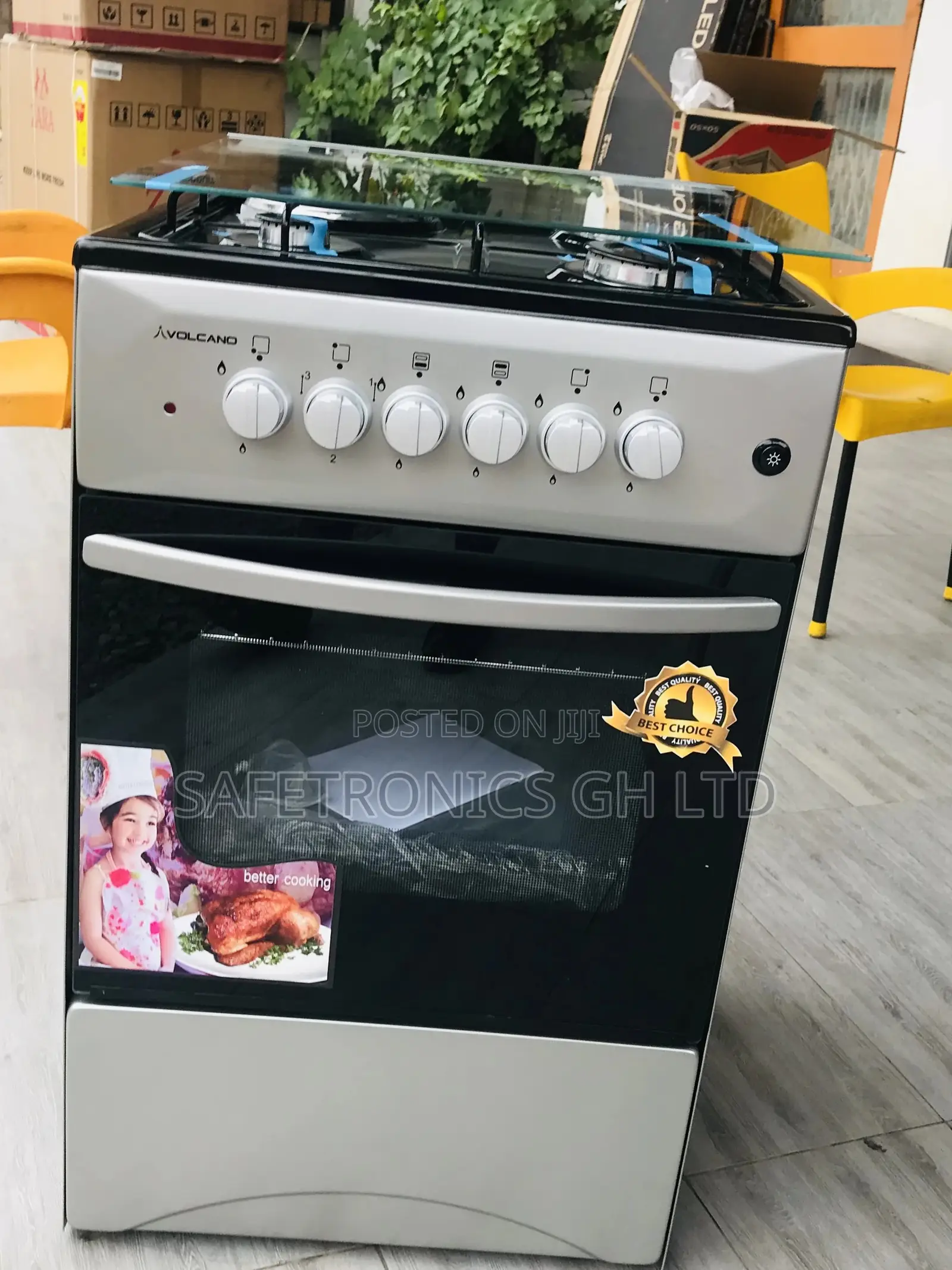 Oven With Grill 50x50 Volcano 3 Gas 1 Electric 